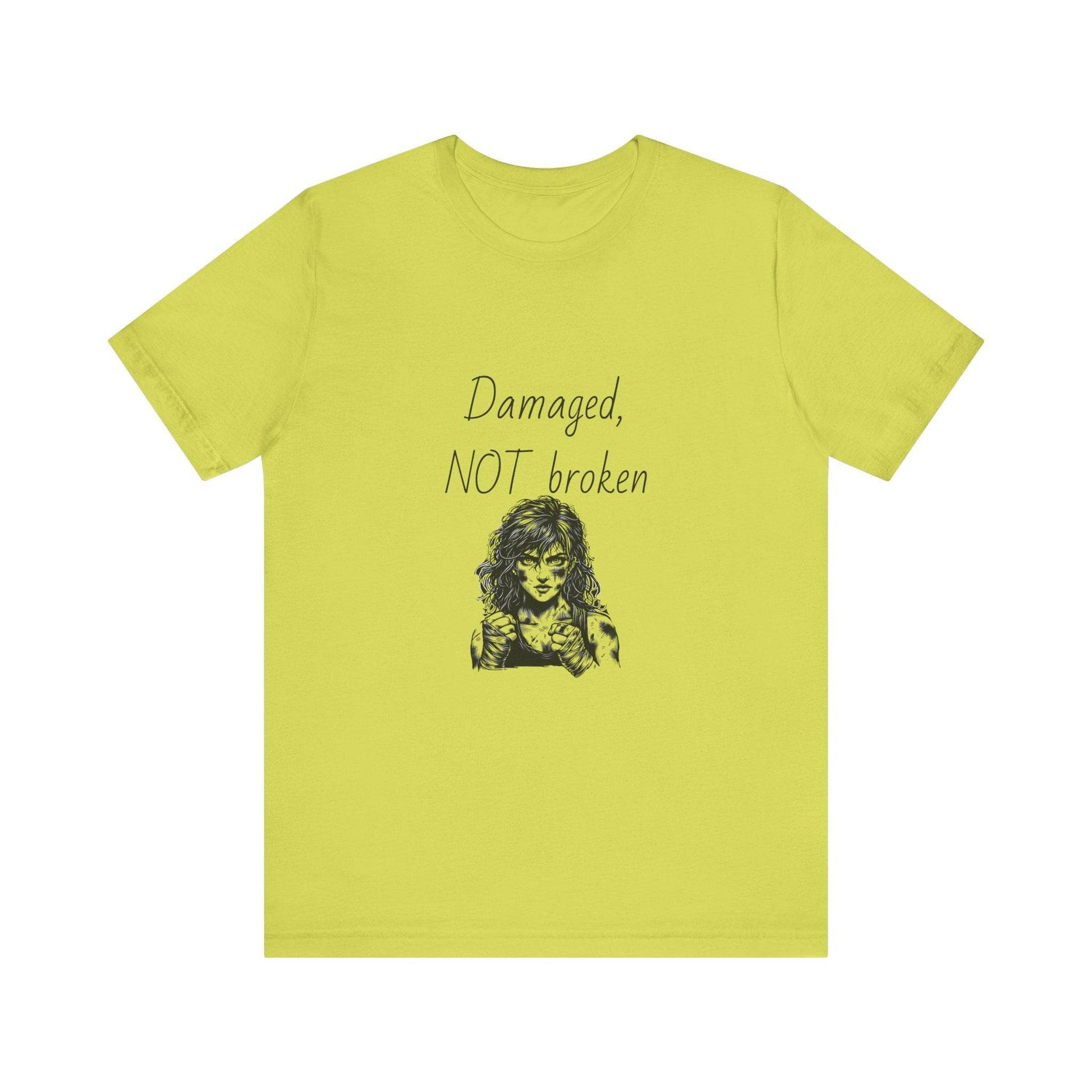 Fierce Survivor Unisex Short Sleeve Tee - Damaged, NOT broken - The Dreamer's Bookshop.