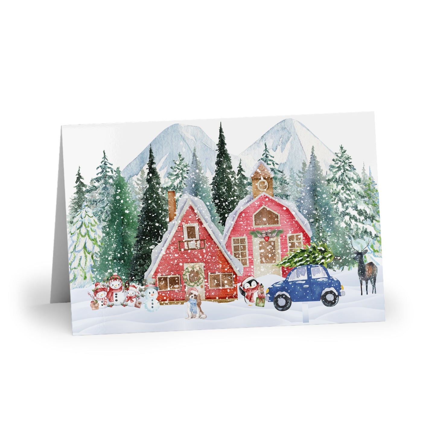 The Dreamer's Bookshop "Winter farm" Christmas Card