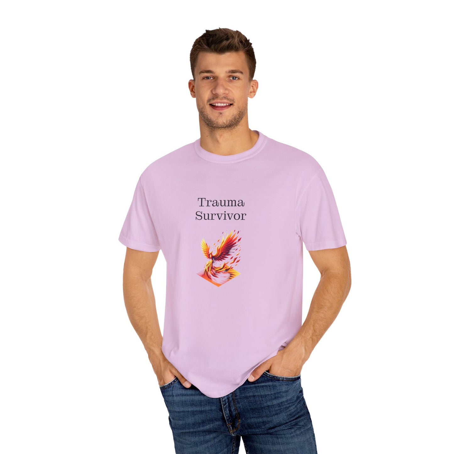 Trauma Survivor Unisex Garment-Dyed T-shirt - Inspirational Motivational Tee