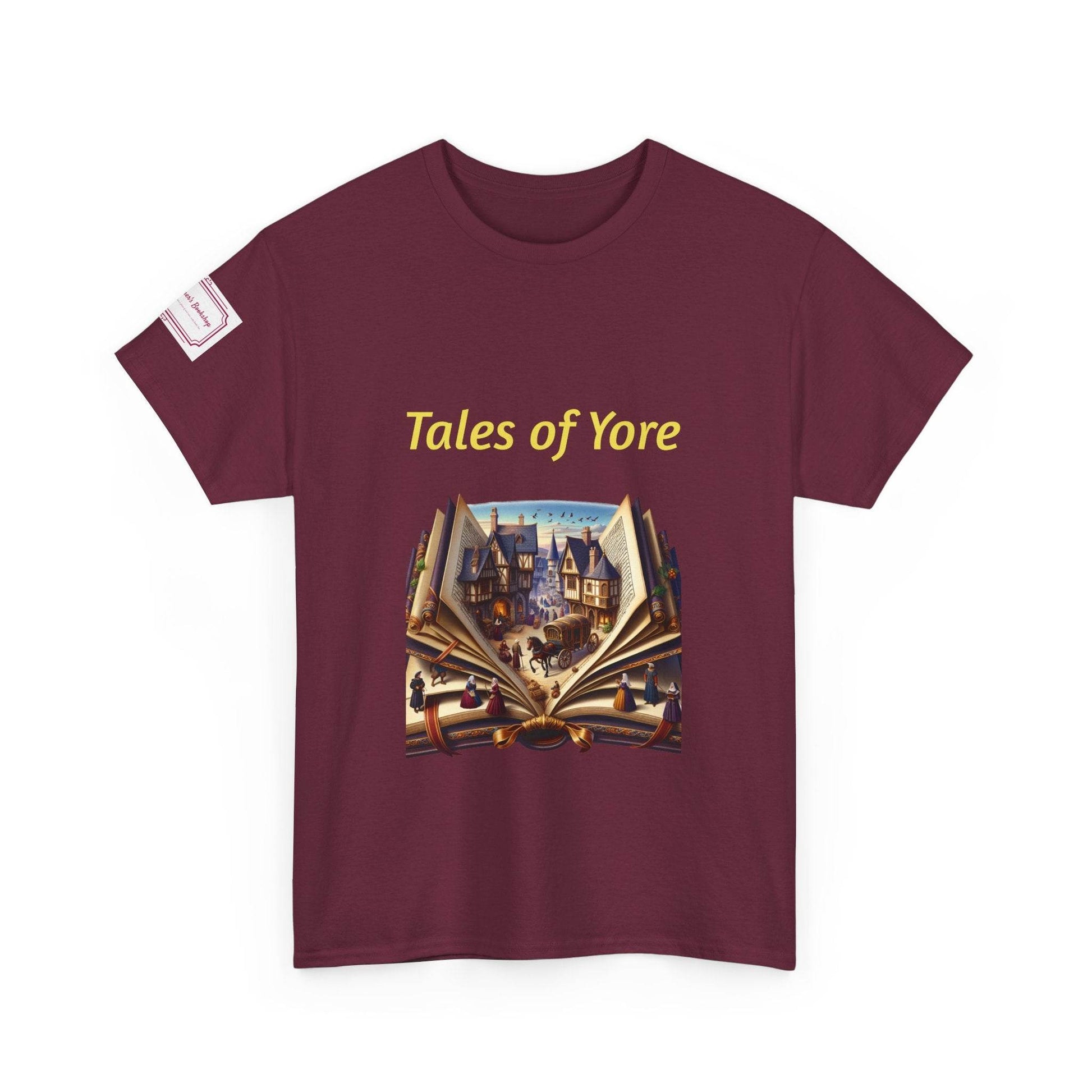 Tales of Yore - Graphic Unisex Heavy Cotton Tee - Historical Books - The Dreamer's Bookshop.