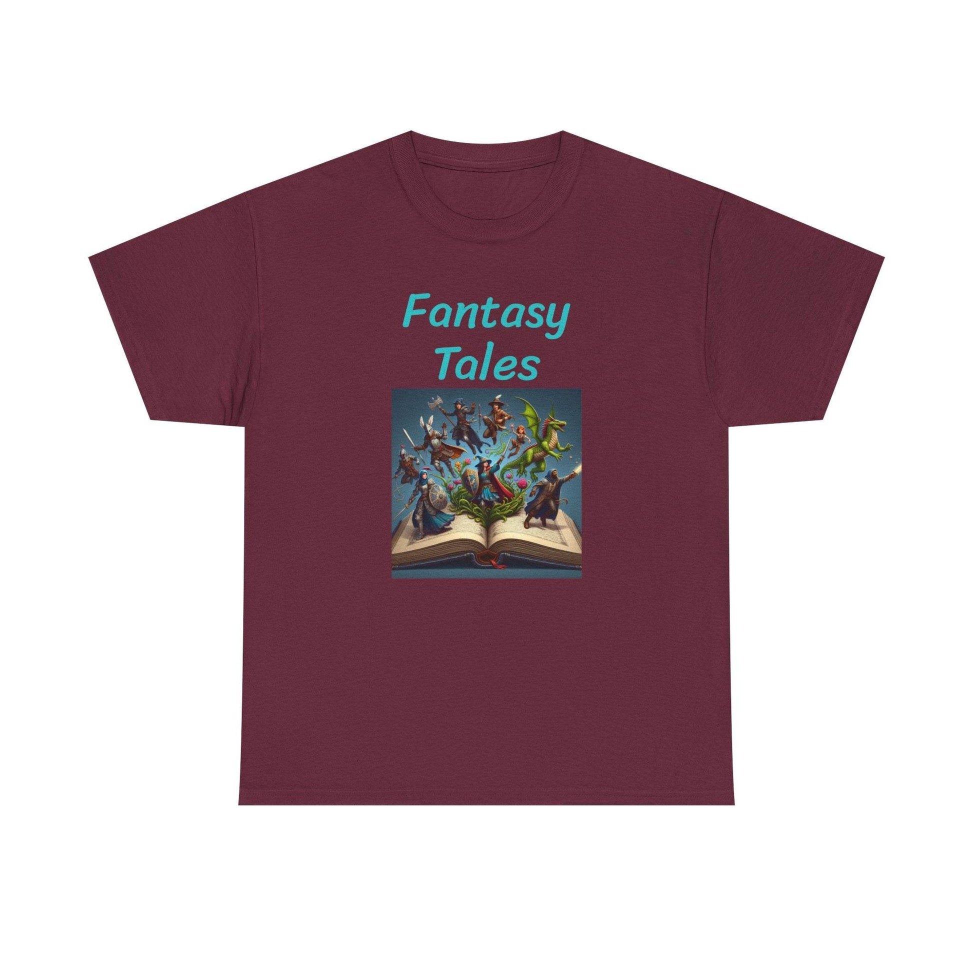 Magic - Graphic Tee - Unisex Heavy Cotton T-Shirt - Fantasy Tales - The Dreamer's Bookshop.