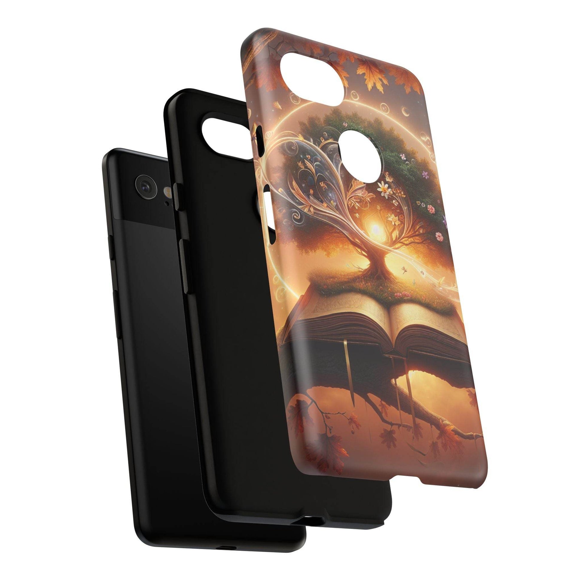 Google & Samsung - Artistic Phone Case with BookishTree Design - Tough Cases - The Dreamer's Bookshop.