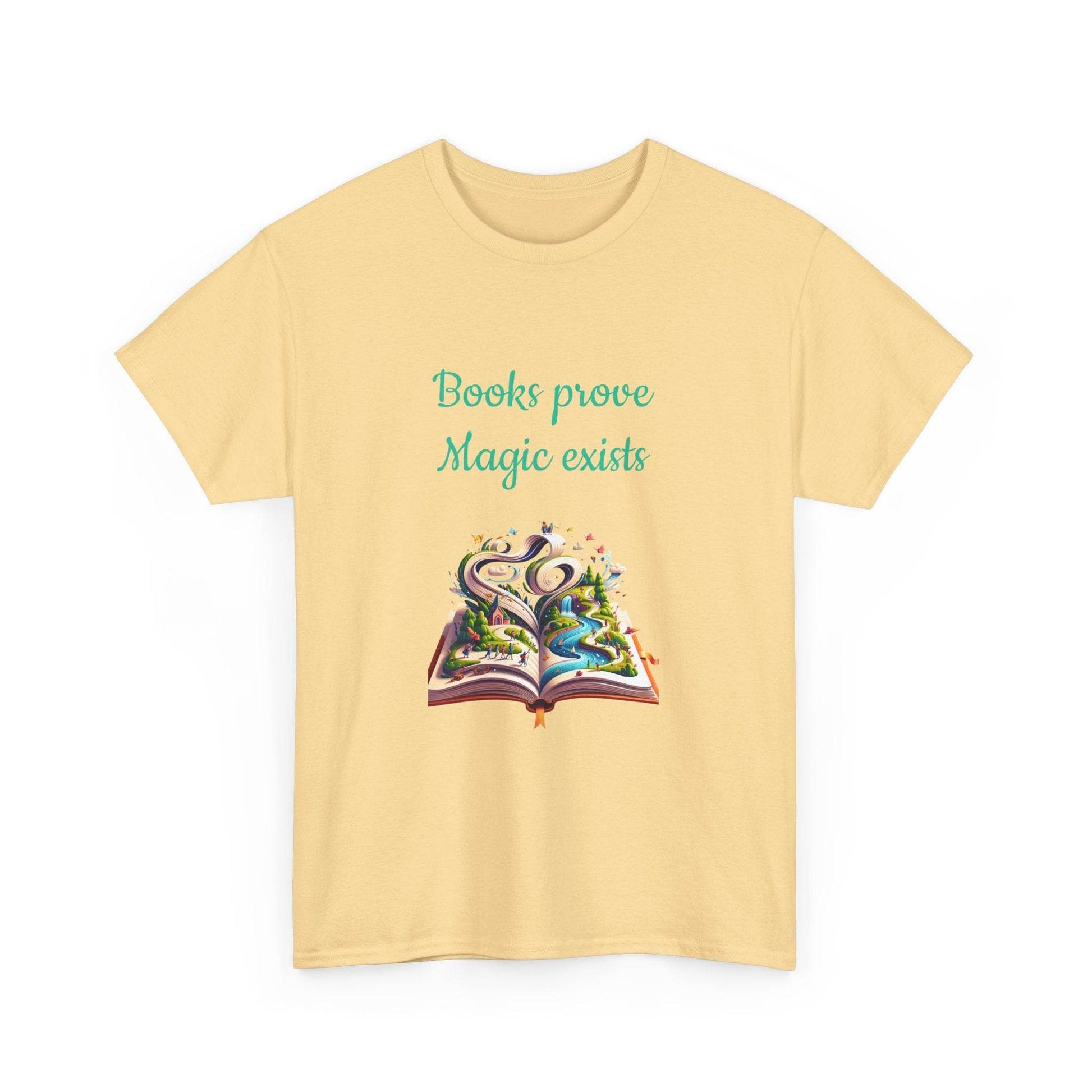 Magic Exists -A Unisex Heavy Cotton Tee - Perfect for Book Lovers - The Dreamer's Bookshop.