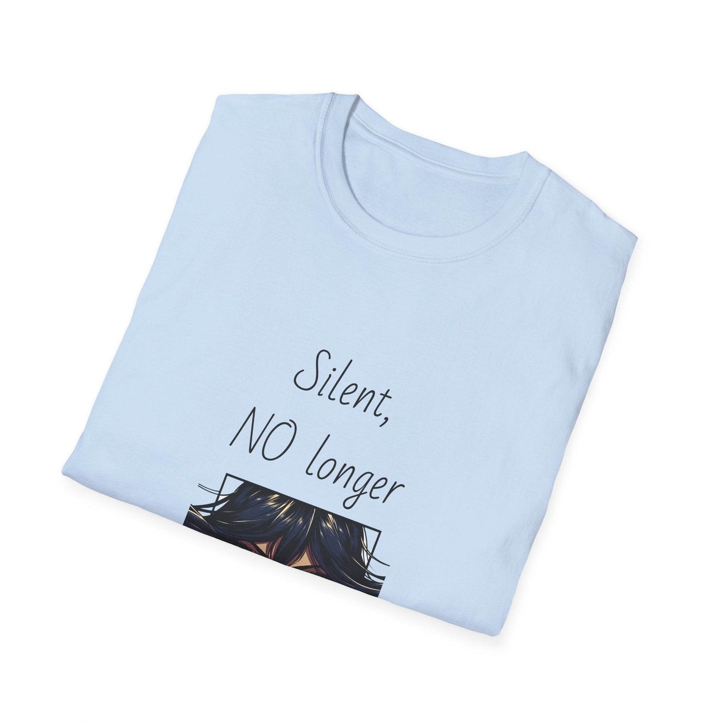 Fierce Survivor Unisex Softstyle T-Shirt - 'Silent, NO longer' - The Dreamer's Bookshop.