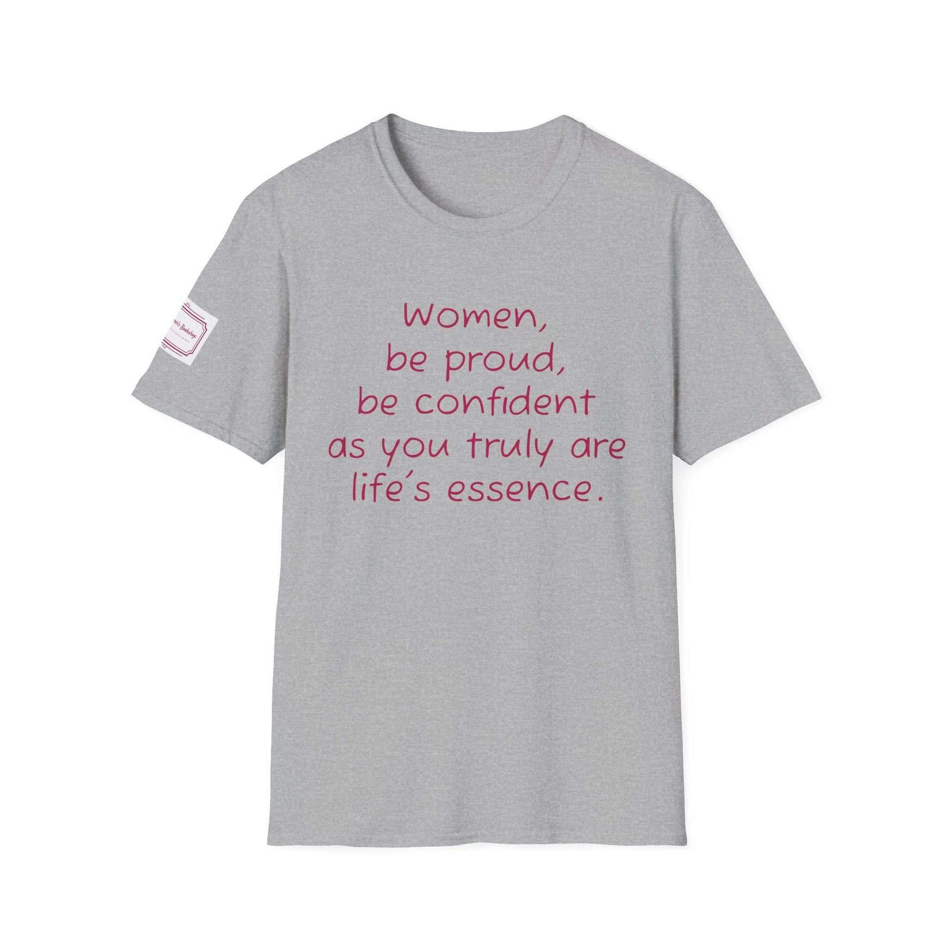 Inspirational Unisex Softstyle T-Shirt - 'Women' Motivational Design - The Dreamer's Bookshop.