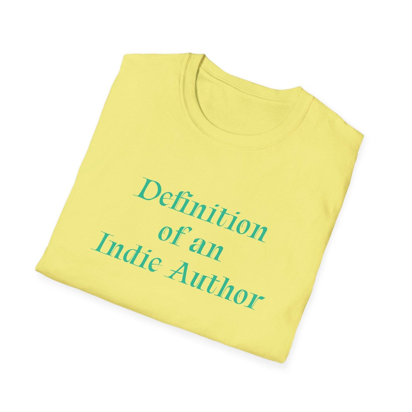 Unisex Softstyle T-Shirt - 'Indie Author' Inspirational - The Dreamer's Bookshop.