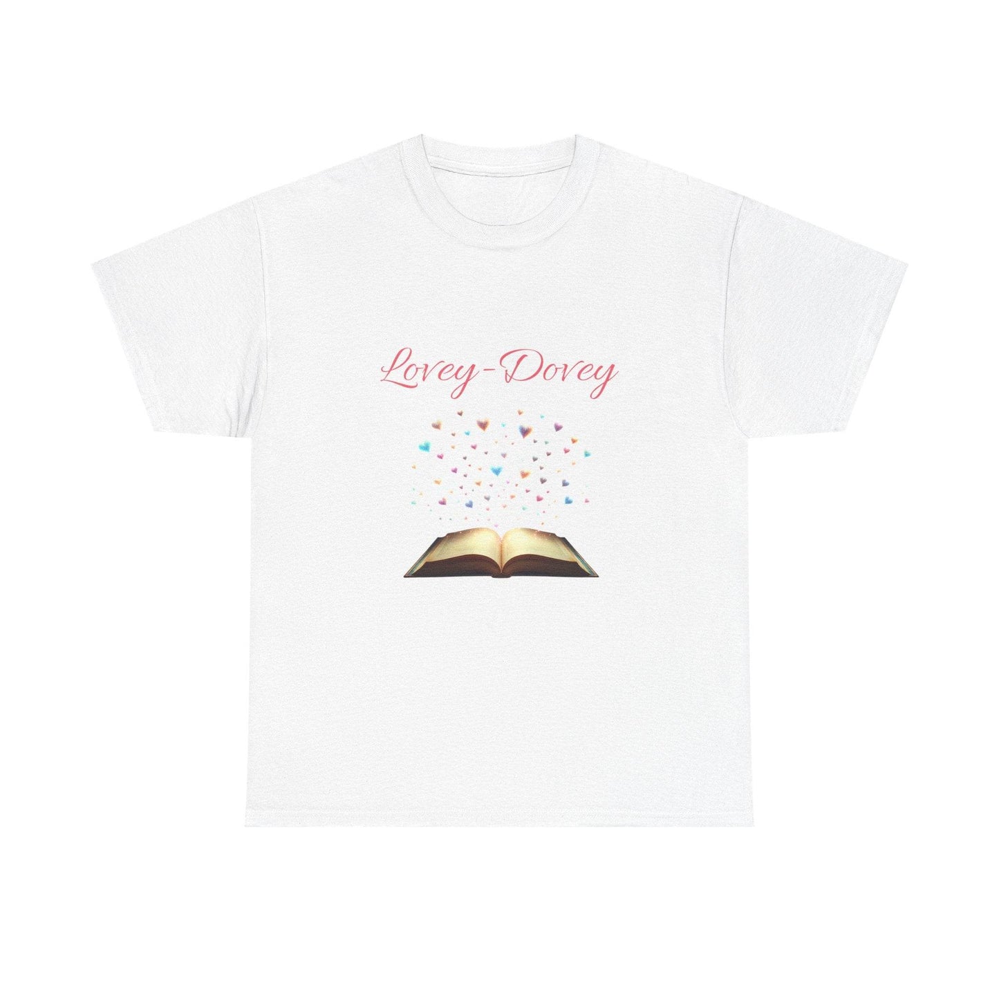 Lovey-Dovey - Graphic Tee - Unisex Heavy Cotton T-Shirt for Book Lovers - The Dreamer's Bookshop.