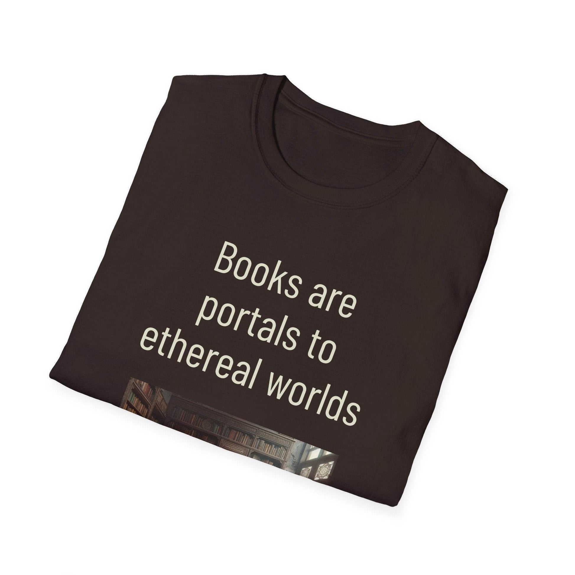 Unisex Softstyle T-Shirt - 'Portals' Inspirational - The Dreamer's Bookshop.