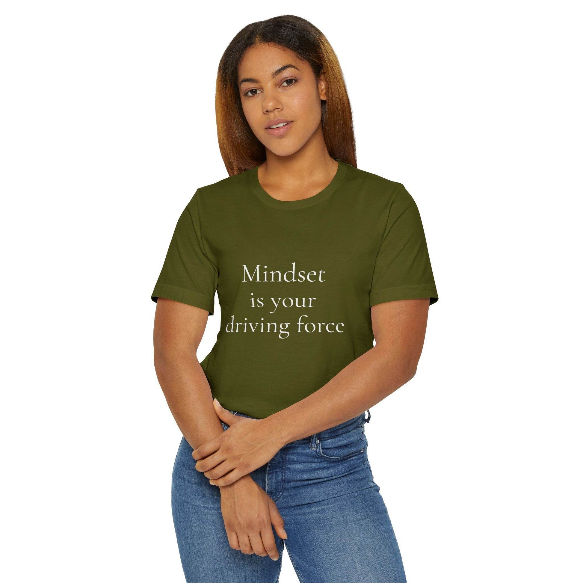 Inspirational Unisex Jersey T-Shirt - Mindset Vibe - The Dreamer's Bookshop.