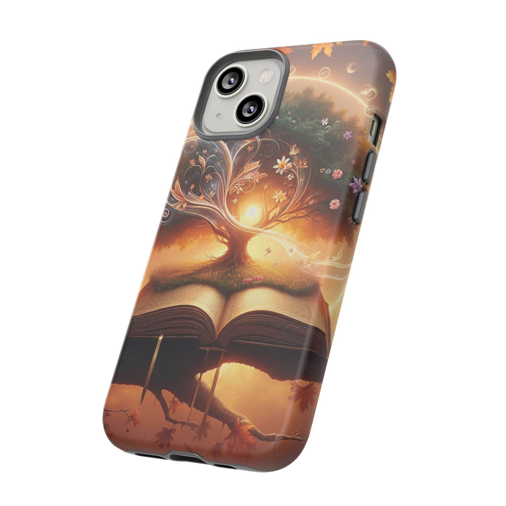 Nature-Inspired iPhone & Samsung Phone Case with Tree of Life Design - The Dreamer's Bookshop.