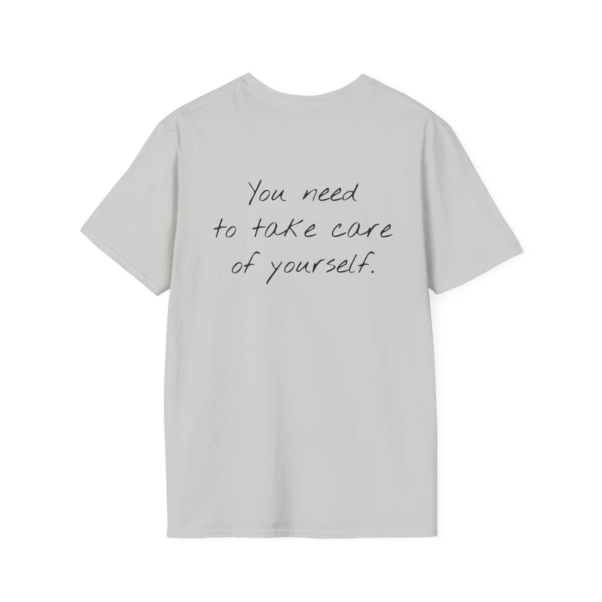 Unisex Softstyle T-Shirt - 'Take Care' Inspirational - The Dreamer's Bookshop.