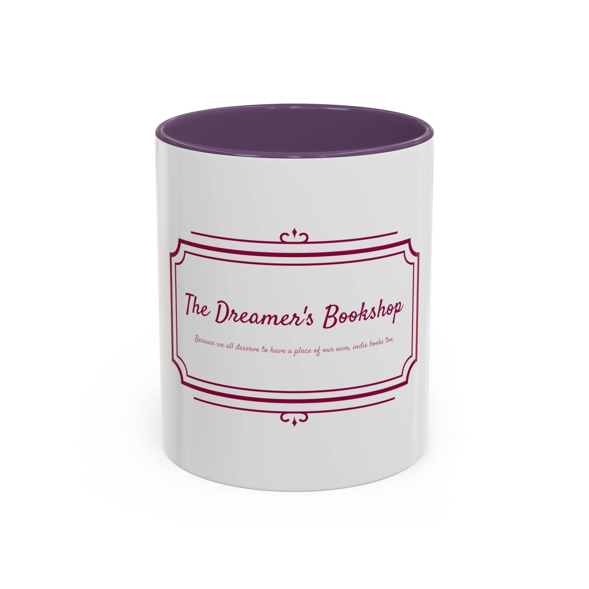 Dreamer's Bookshop Accent Coffee Mug - Perfect Gift for Book Lovers - The Dreamer's Bookshop.