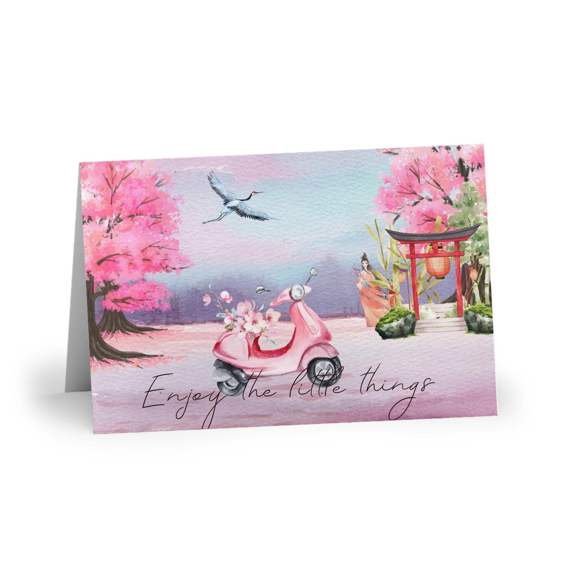 The Dreamer's Bookshop "Japanese Zen" Enjoy the Little Things Card - The Dreamer's Bookshop.