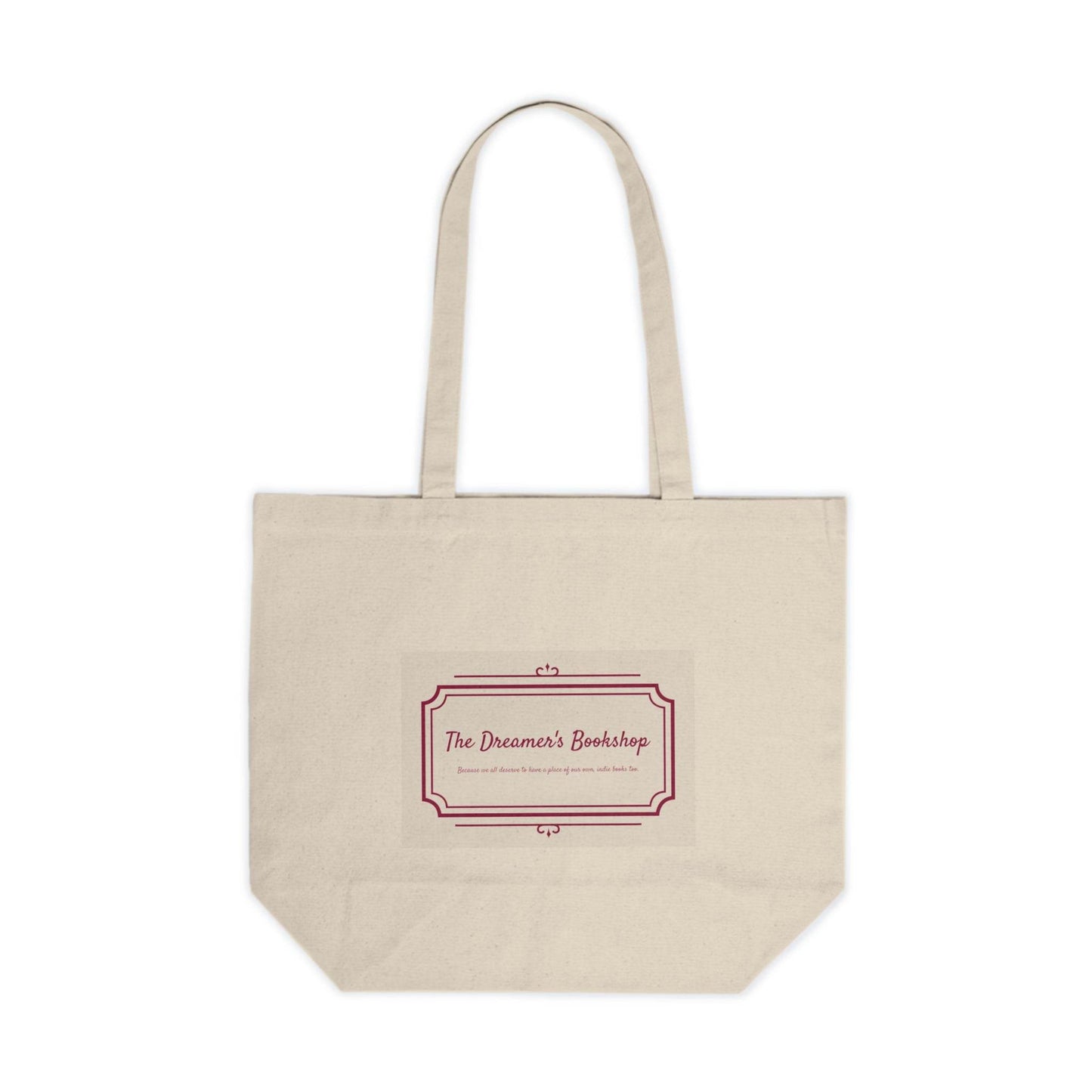 Canvas Shopping Tote for Book Lovers - 'Home to Indie Authors' & 'The Dreamer's Bookshop' Designs - The Dreamer's Bookshop.