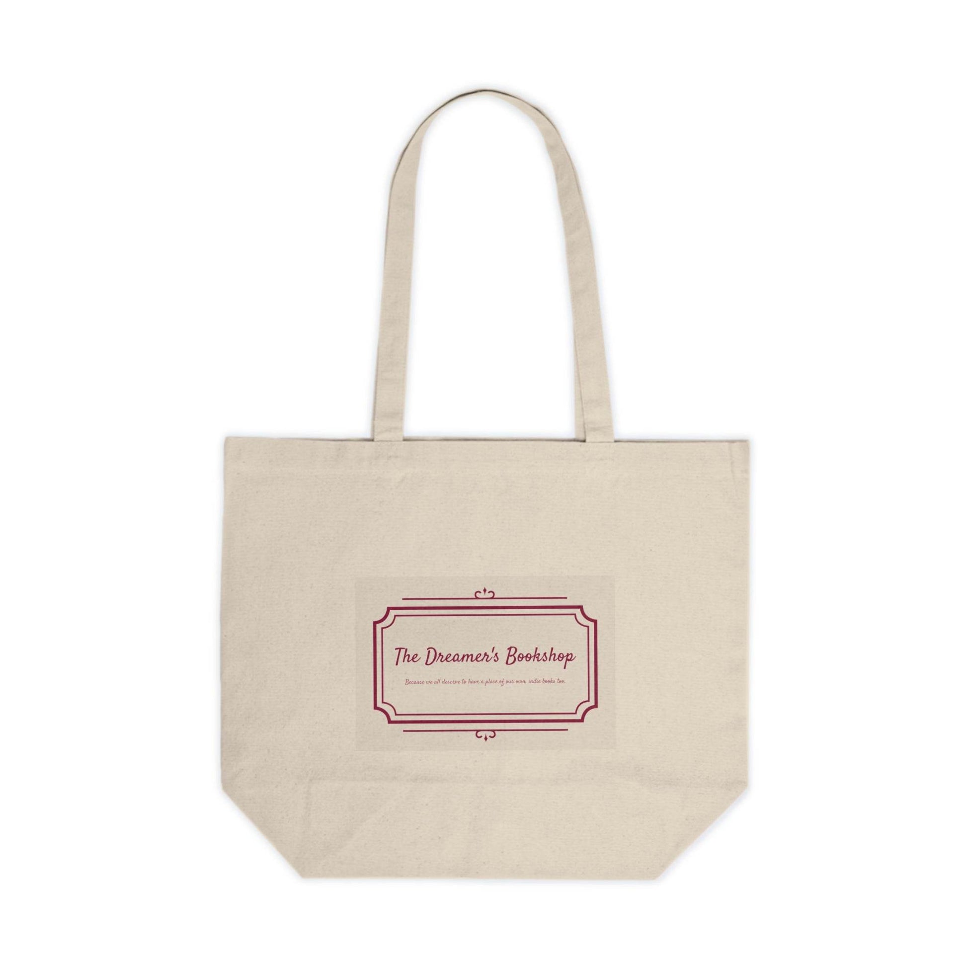 Canvas Shopping Tote for Book Lovers - 'Home to Indie Authors' & 'The Dreamer's Bookshop' Designs - The Dreamer's Bookshop.