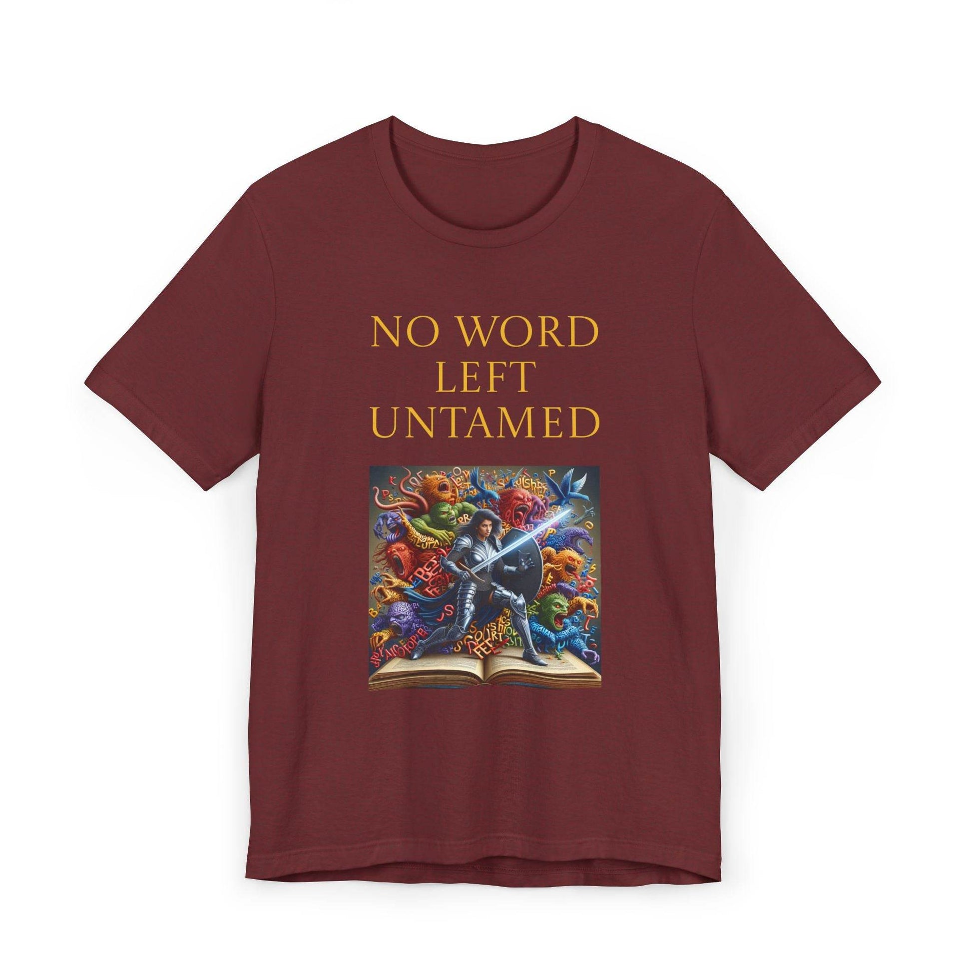 Unisex Jersey T-Shirt - No Word - The Dreamer's Bookshop.
