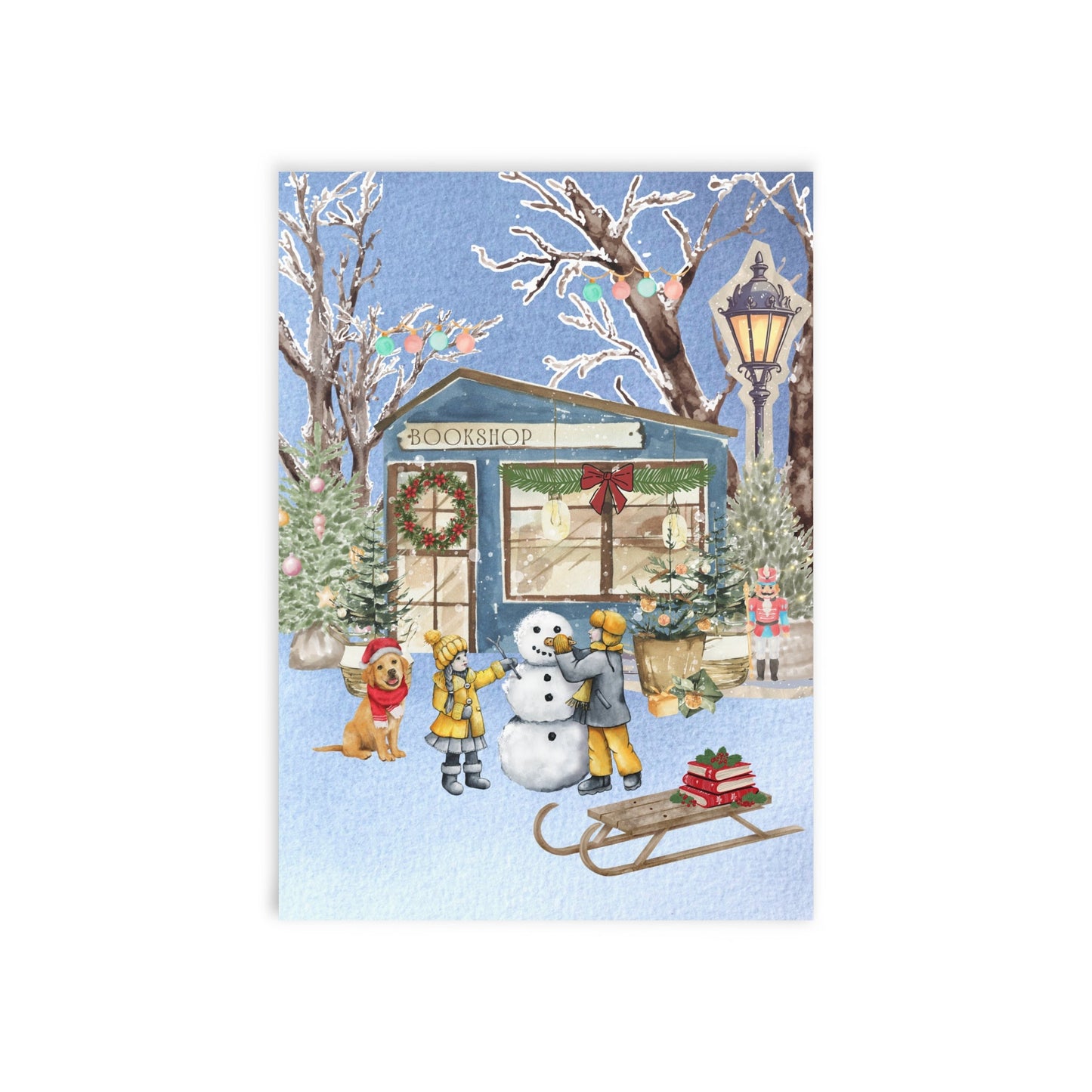 The Dreamer's Bookshop "Winter Bookshop" Christmas Card