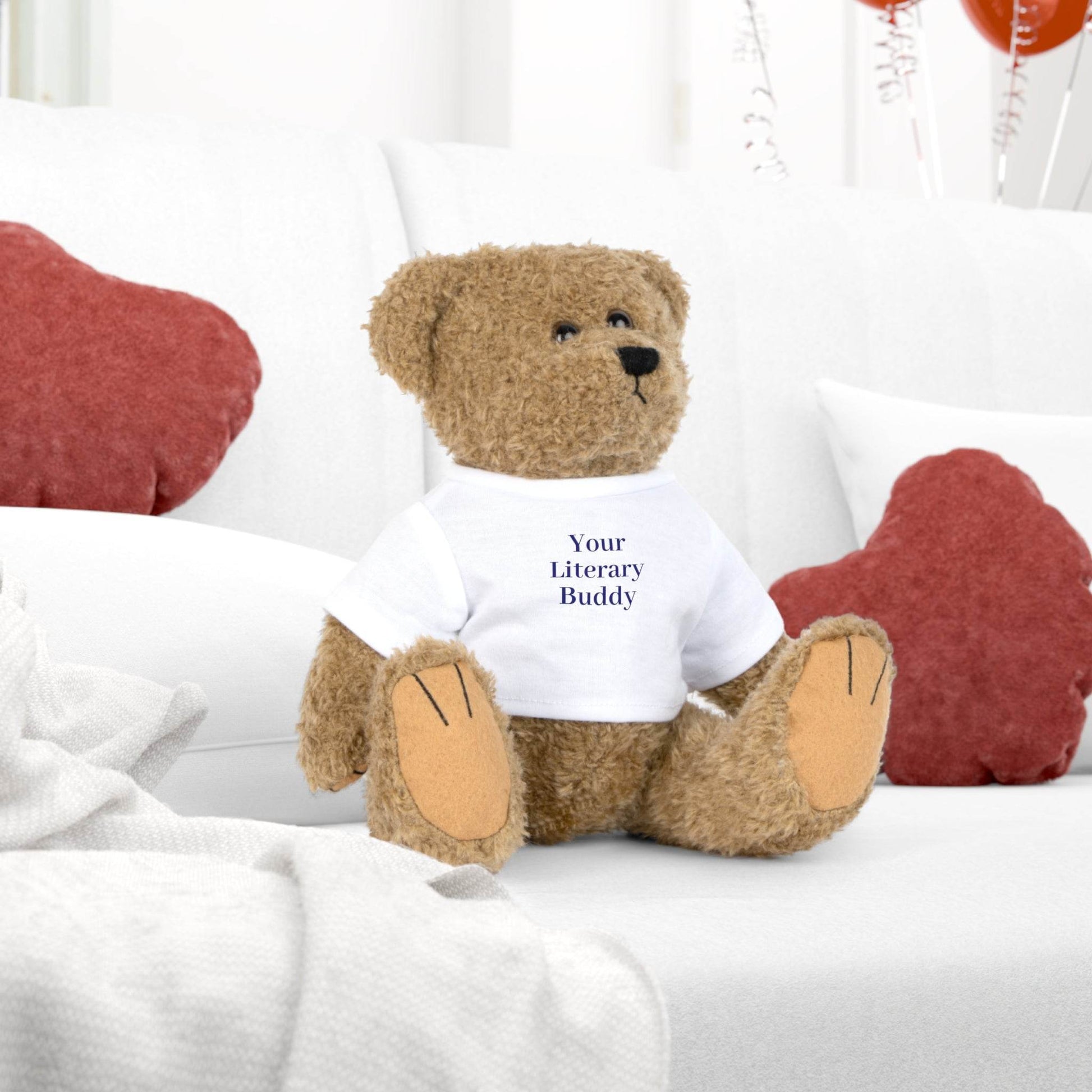 Cuddle Companion Plush Toy with Motivational T-Shirt - The Dreamer's Bookshop.