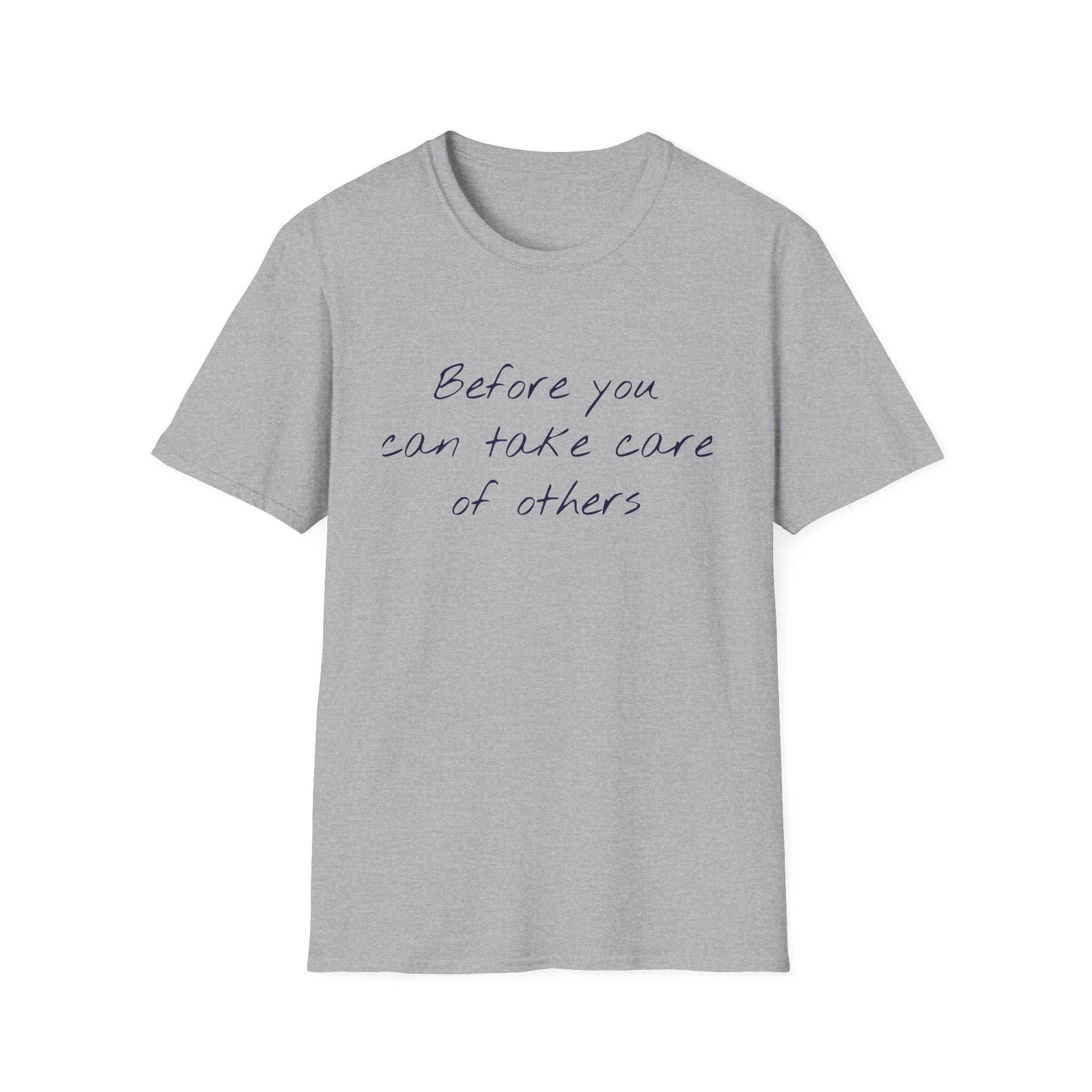 Unisex Softstyle T-Shirt - 'Take Care' Inspirational - The Dreamer's Bookshop.