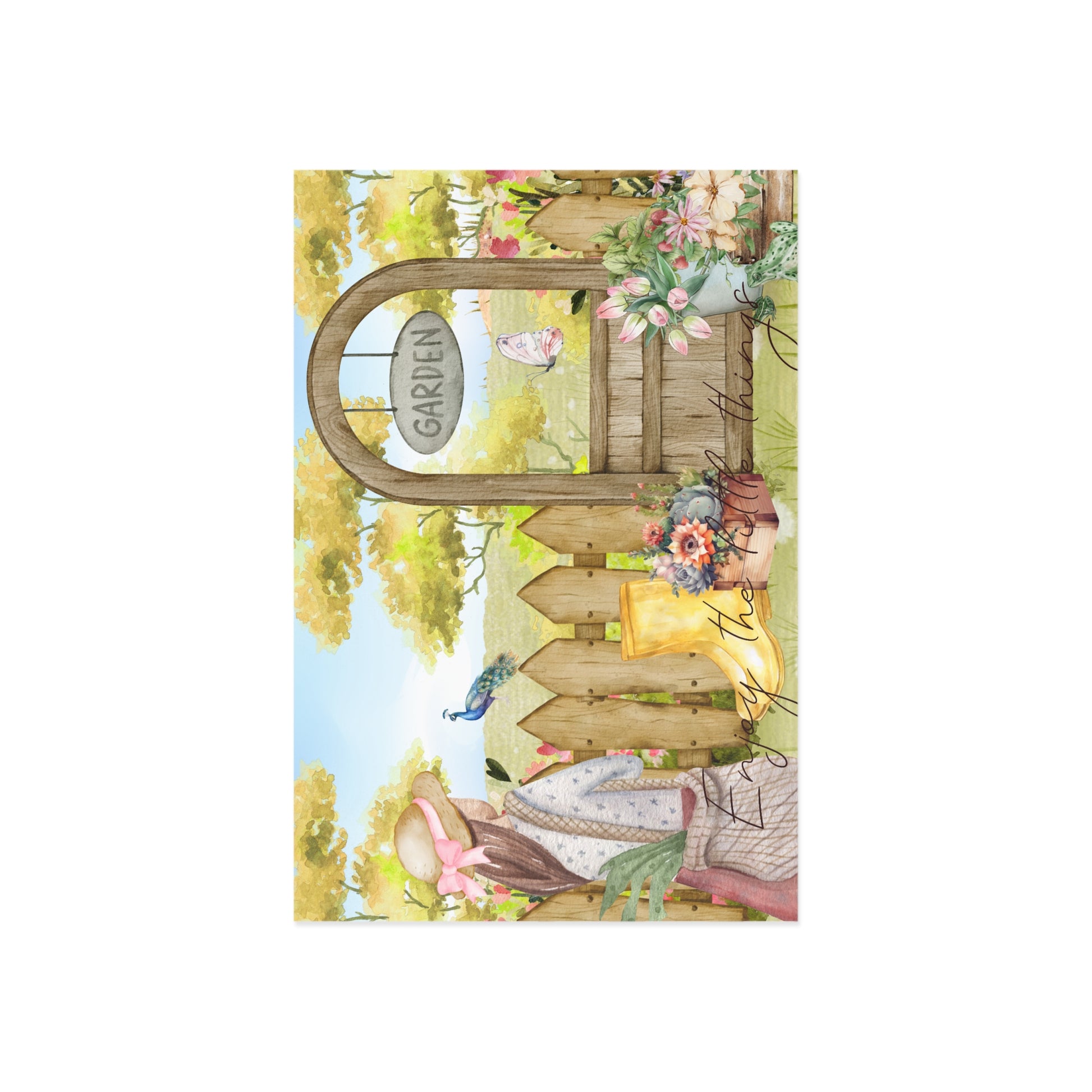 The Dreamer's Bookshop "Garden Love" Enjoy the Little Things Card - The Dreamer's Bookshop.