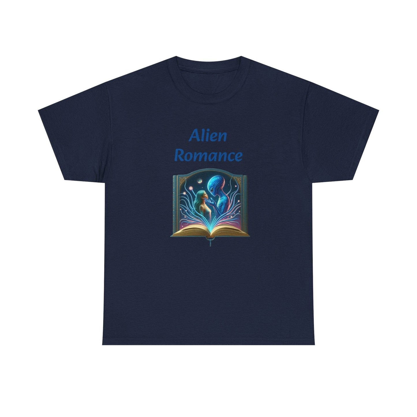 Sci-Fi - Graphic Tee - Unisex Heavy Cotton T-Shirt Alien Romance Books - The Dreamer's Bookshop.