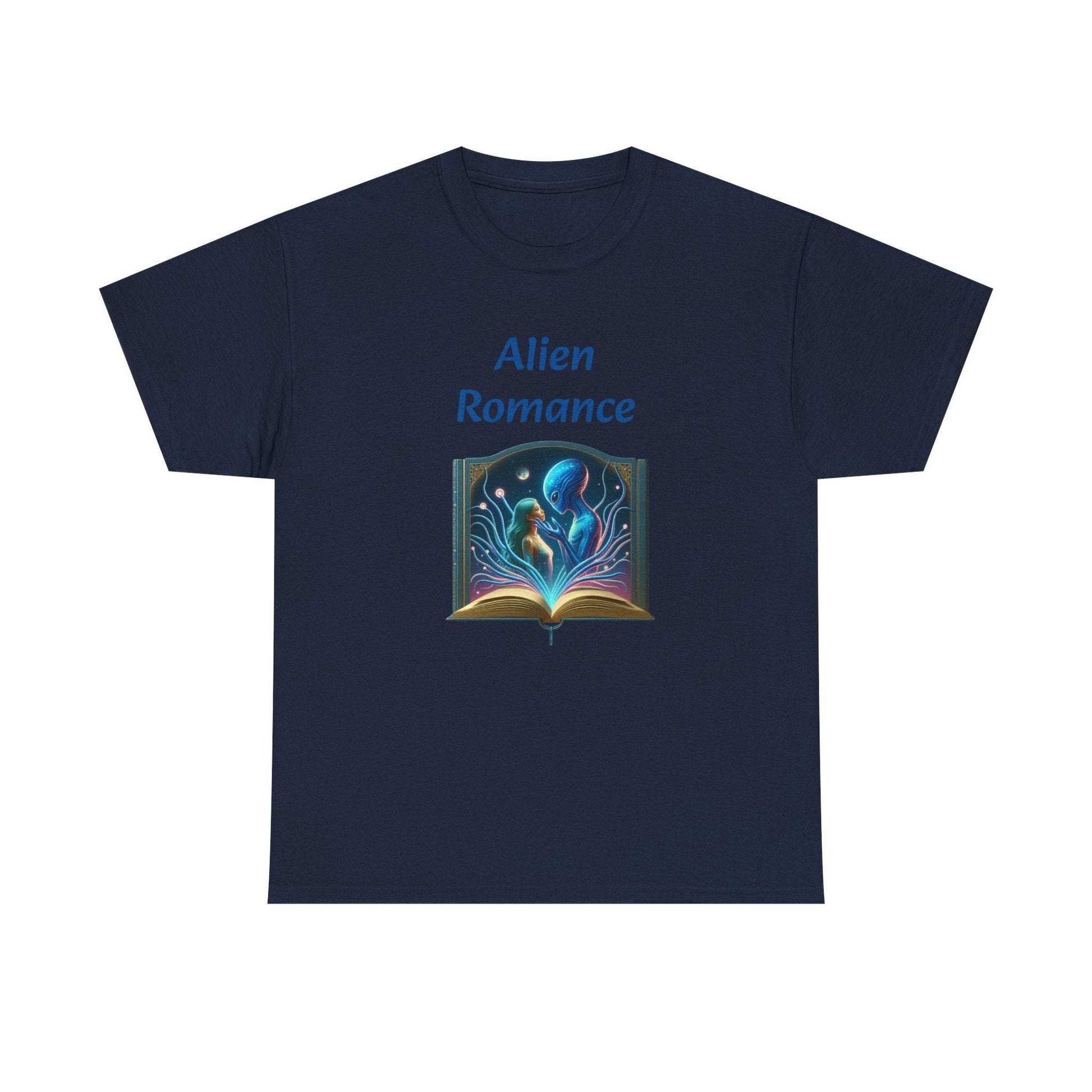 Sci-Fi - Graphic Tee - Unisex Heavy Cotton T-Shirt Alien Romance Books - The Dreamer's Bookshop.
