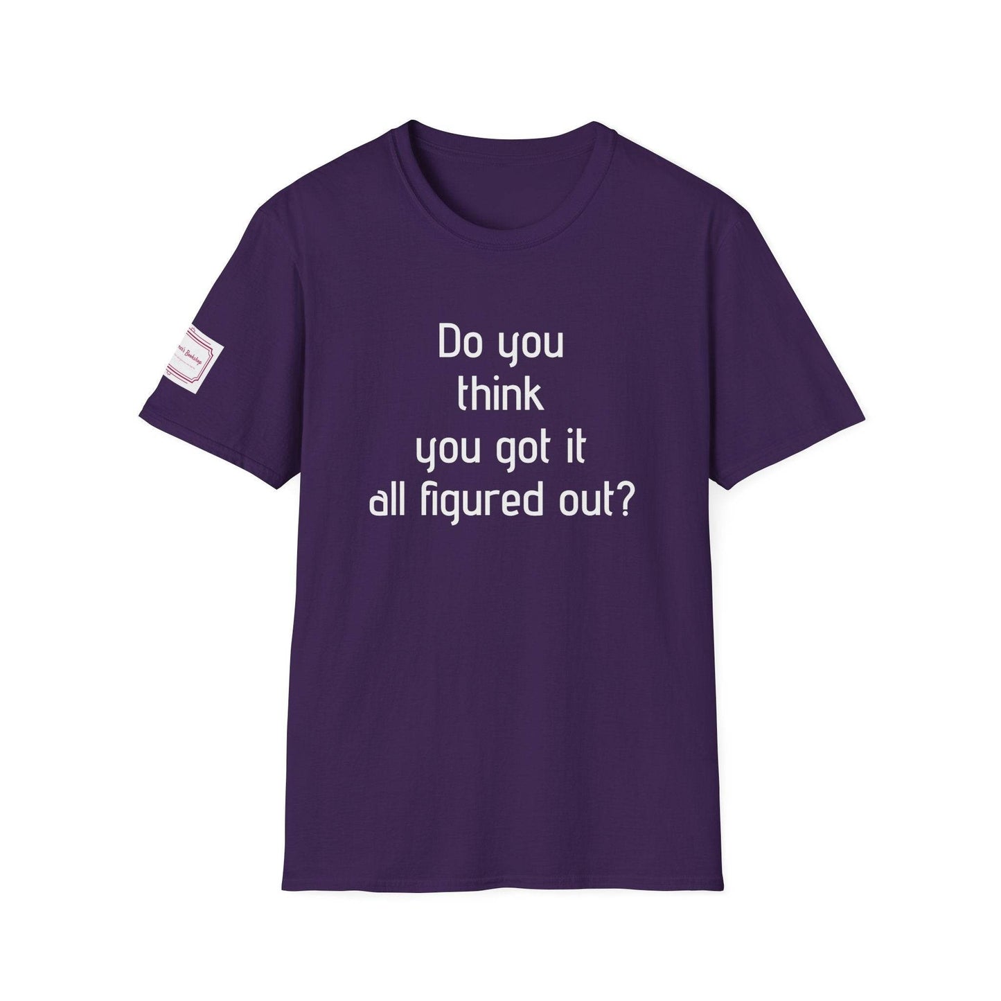 Inspirational Unisex Softstyle T-Shirt - 'Think Again' Motivational Design - The Dreamer's Bookshop.