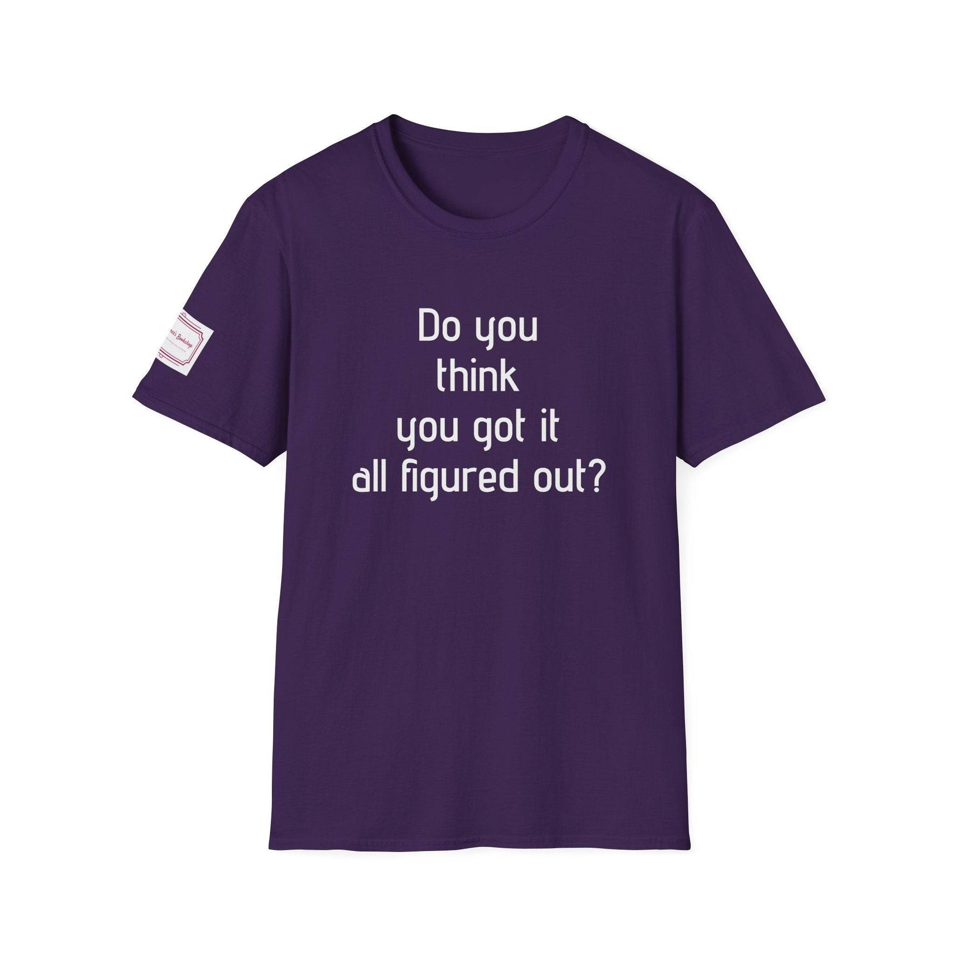 Inspirational Unisex Softstyle T-Shirt - 'Think Again' Motivational Design - The Dreamer's Bookshop.