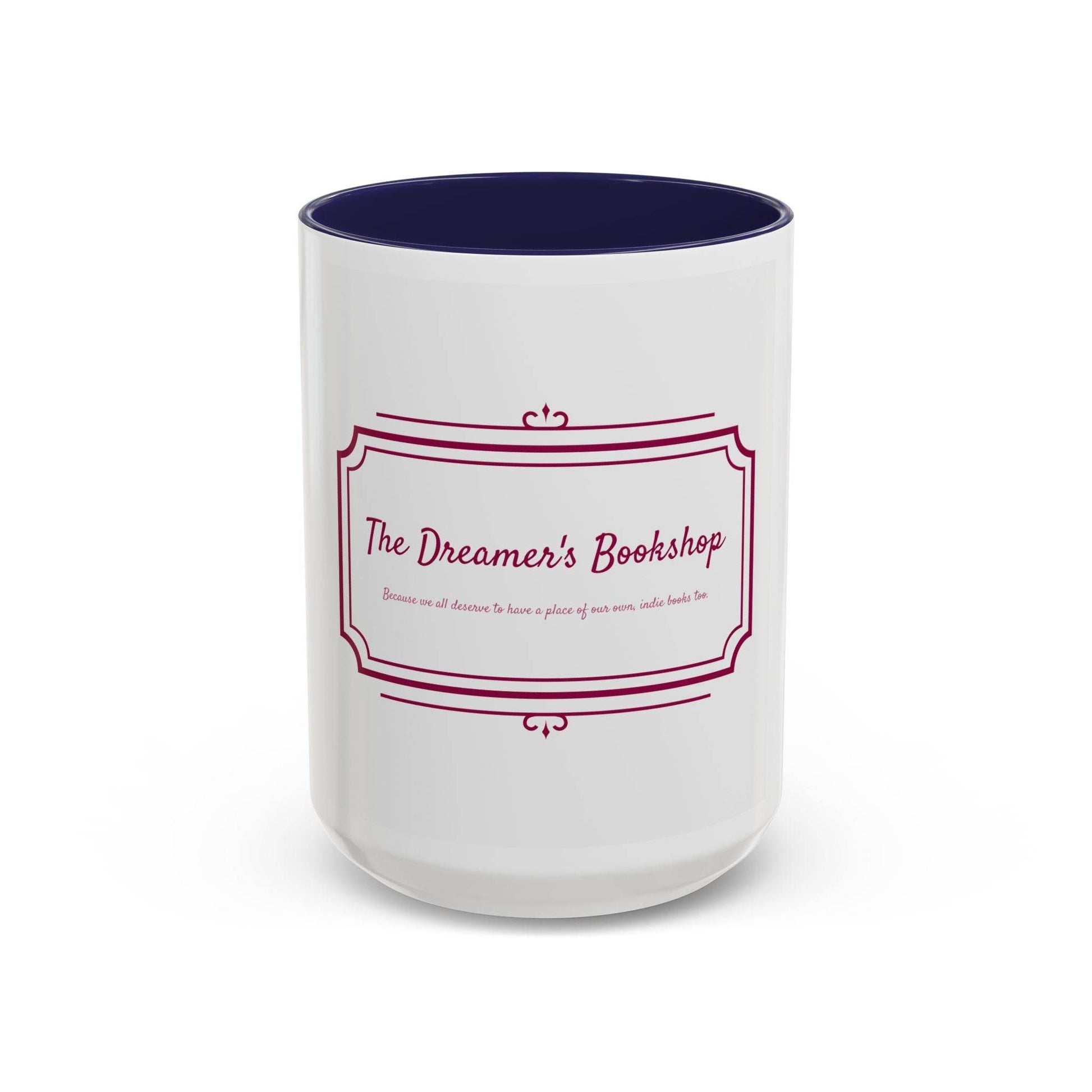 Dreamer's Bookshop Accent Coffee Mug - Perfect Gift for Book Lovers - The Dreamer's Bookshop.