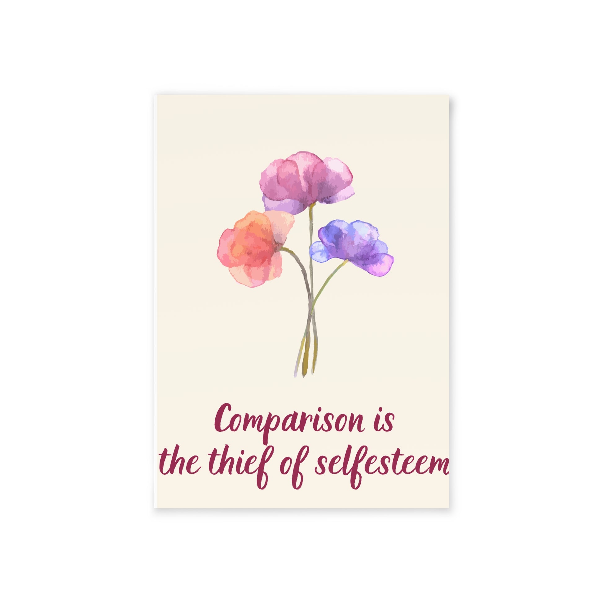 The Dreamer's Bookshop - Love Yourself Card "Comparison" - The Dreamer's Bookshop.