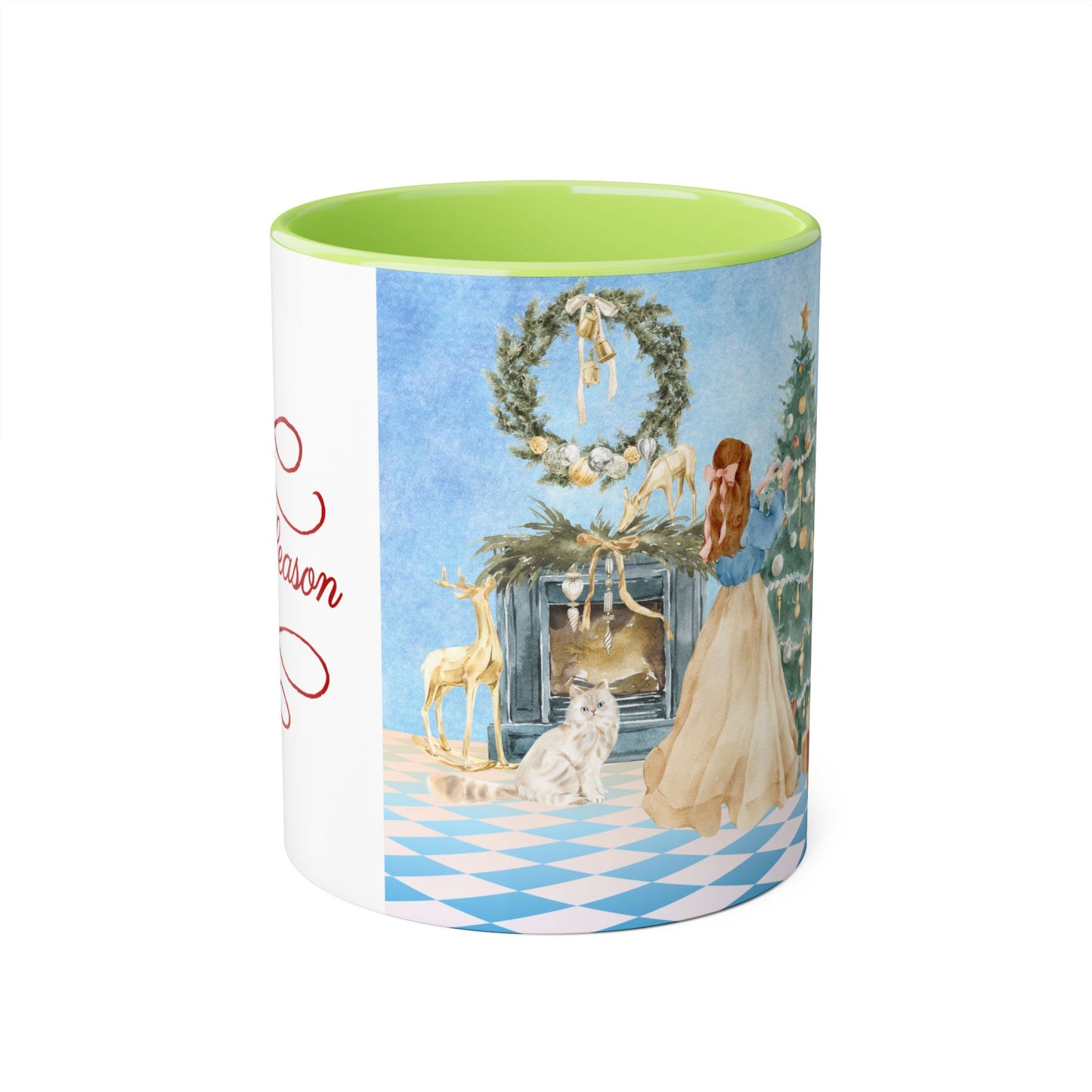 Christmas Tree Decoration Coffee Mug - 11oz Cup tis the Season