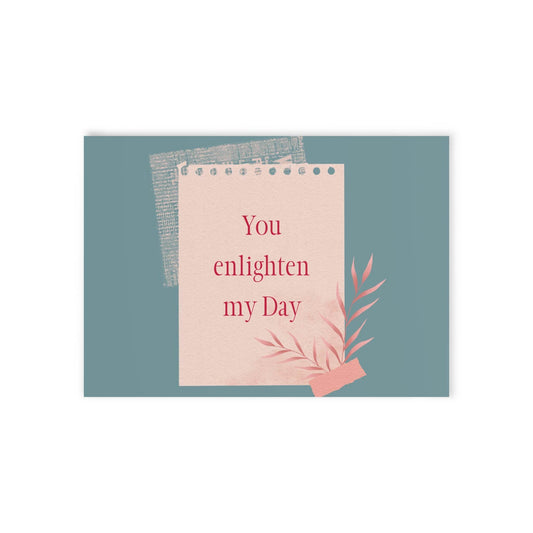 The Dreamer's Bookshop Appreciation "You Enlighten" Print Card - The Dreamer's Bookshop.