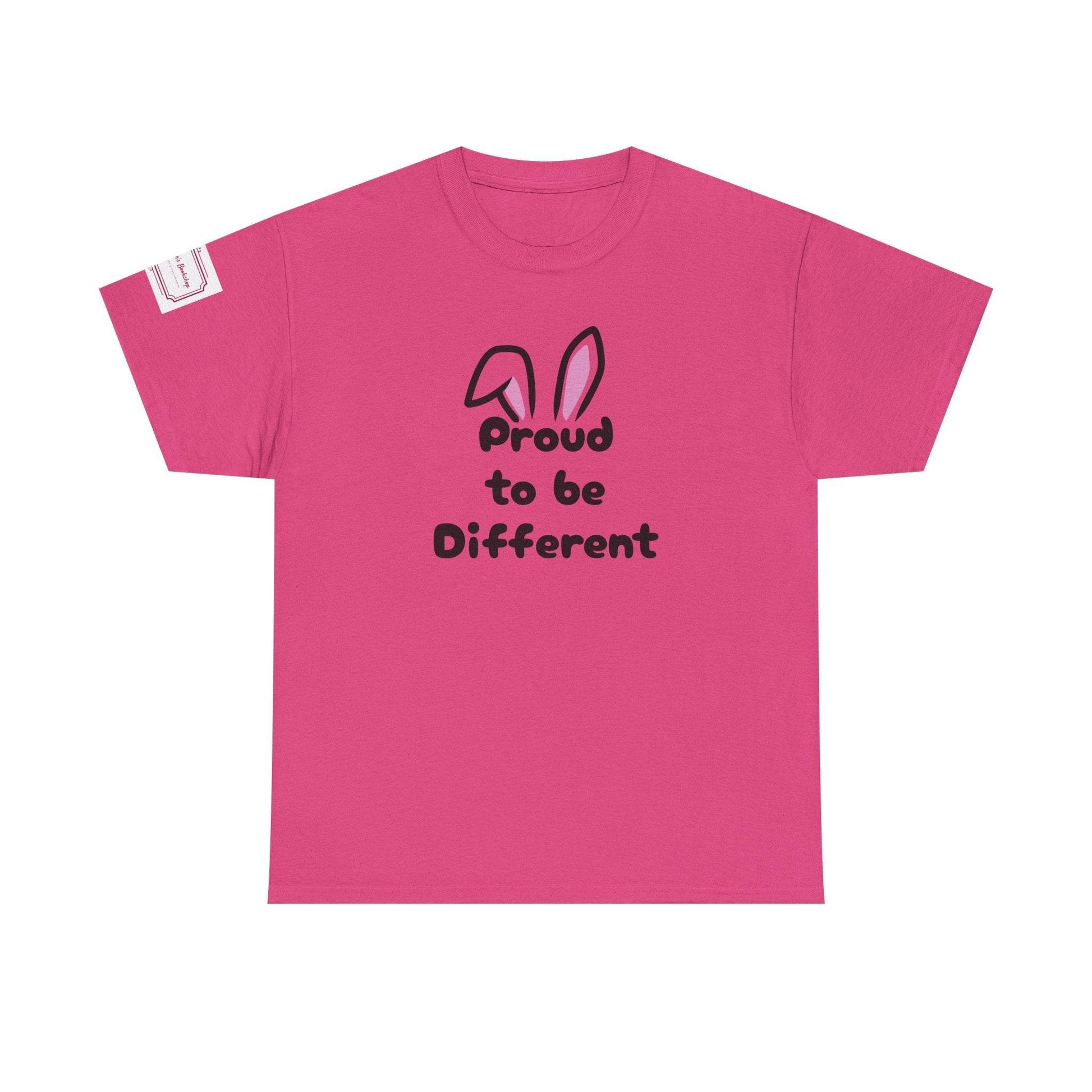 Proud to be Different Unisex Heavy Cotton Tee - Celebrate Individuality - The Dreamer's Bookshop.