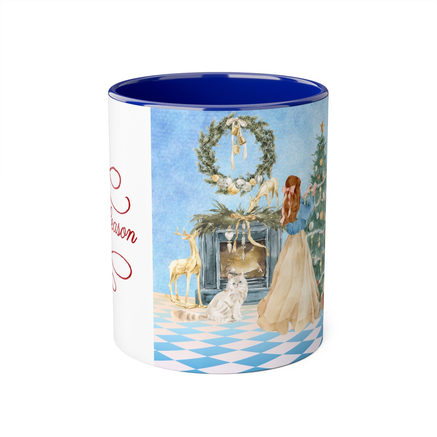 Christmas Tree Decoration Coffee Mug - 11oz Cup tis the Season