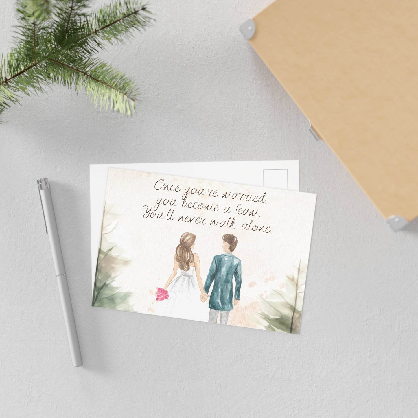 The Dreamer's Bookshop Cute "A Team" Wedding Card - The Dreamer's Bookshop.
