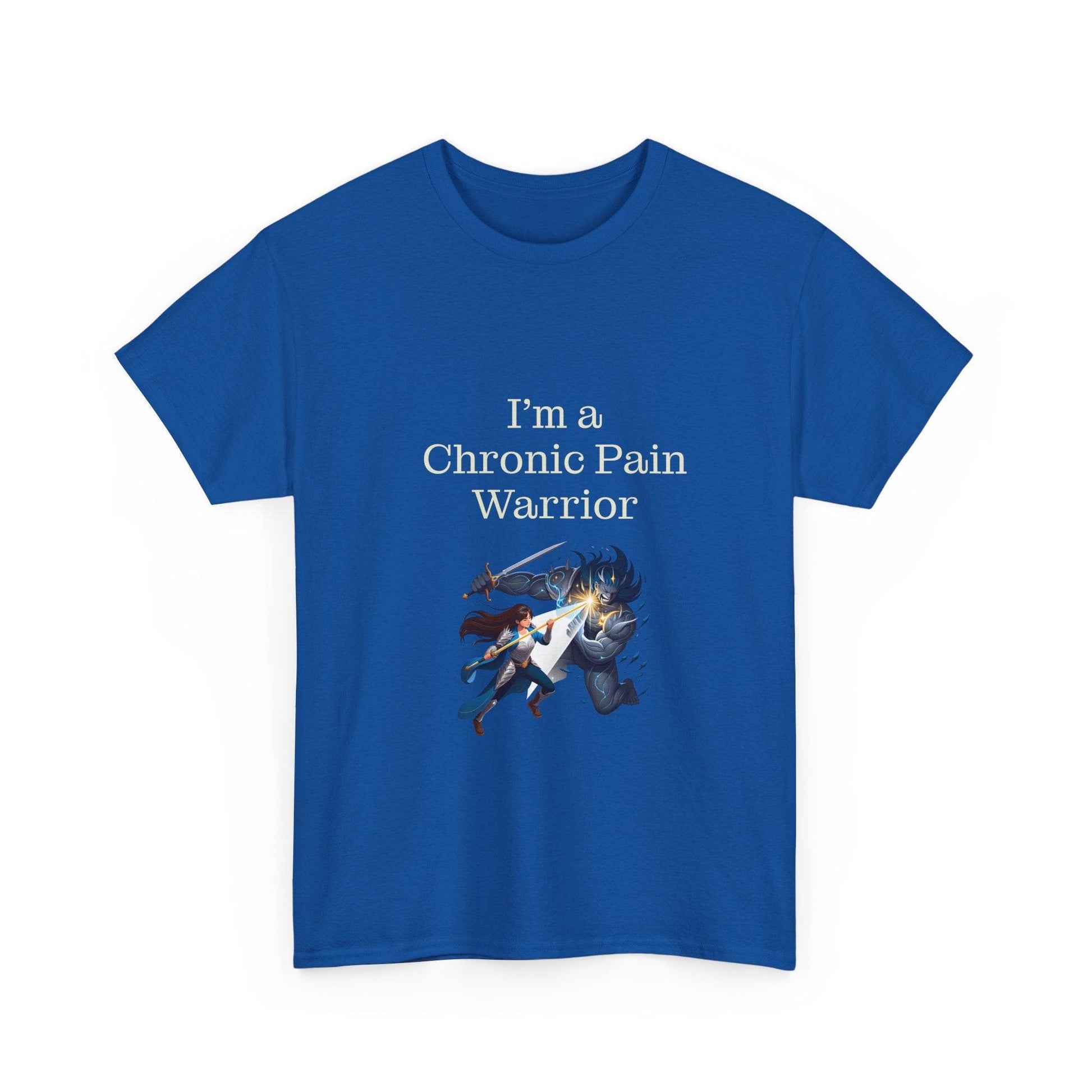 Chronic Pain Warrior Unisex Heavy Cotton Tee - Empowering Apparel for Health Awareness - The Dreamer's Bookshop.