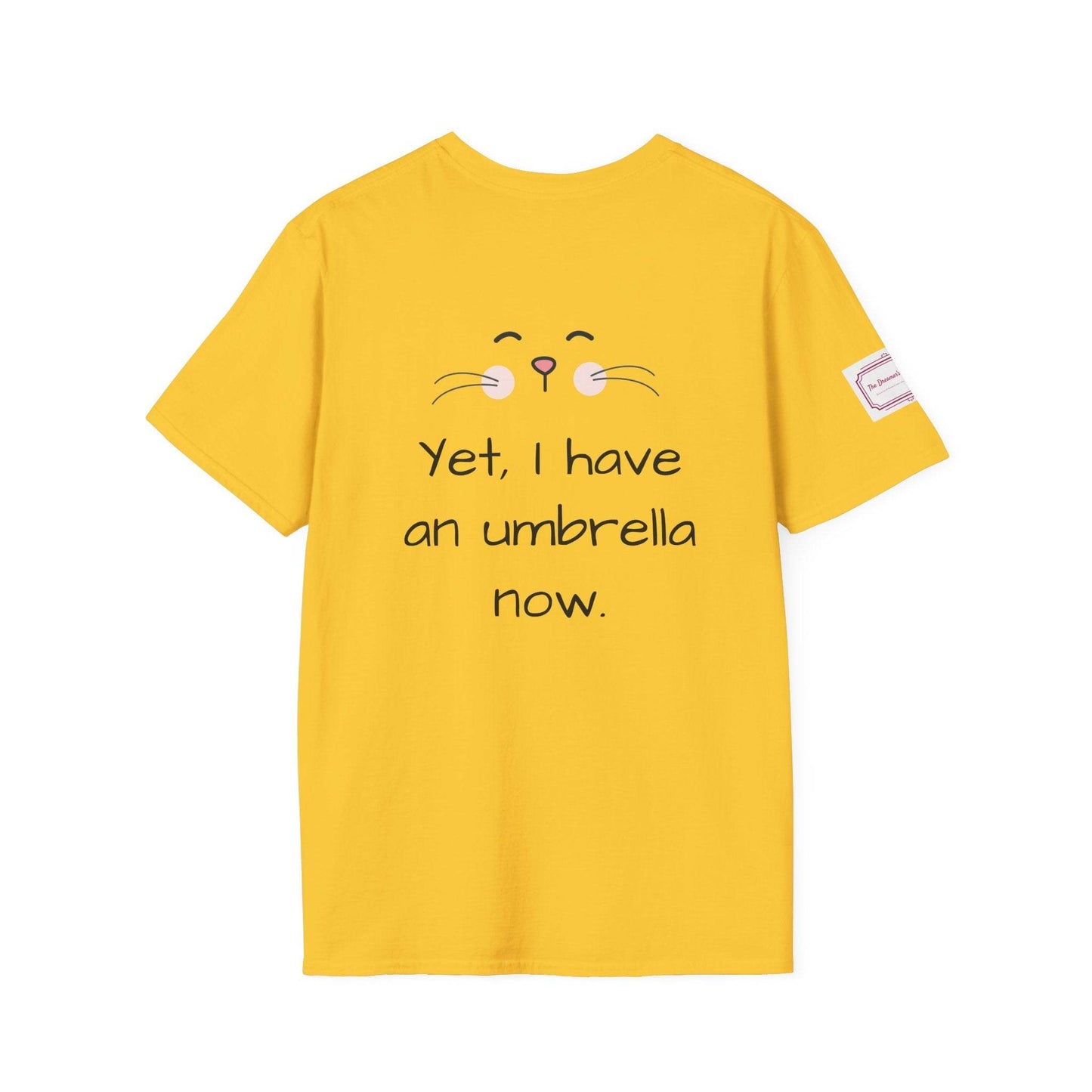 Inspirational Unisex Softstyle T-Shirt - 'Umbrella' Motivational Design - The Dreamer's Bookshop.