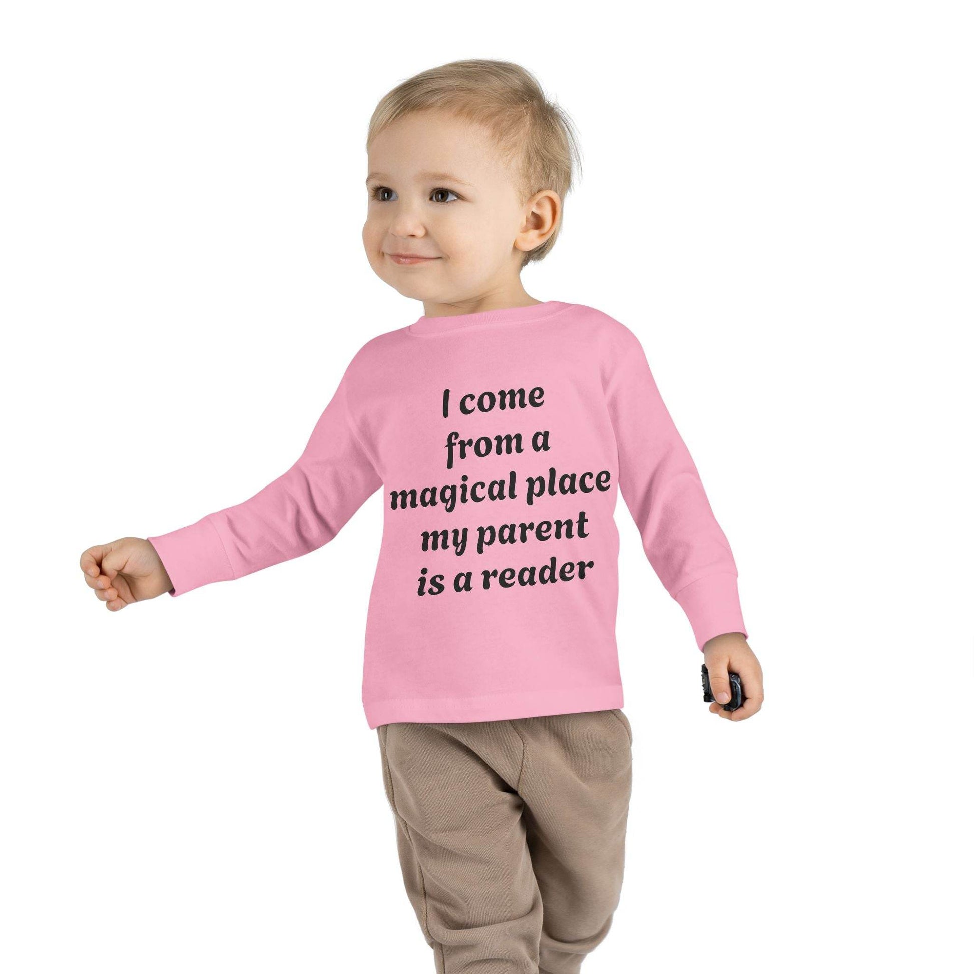 US (Ww) - Toddler Long Sleeve Tee - Magical Place Reader Quote - The Dreamer's Bookshop.