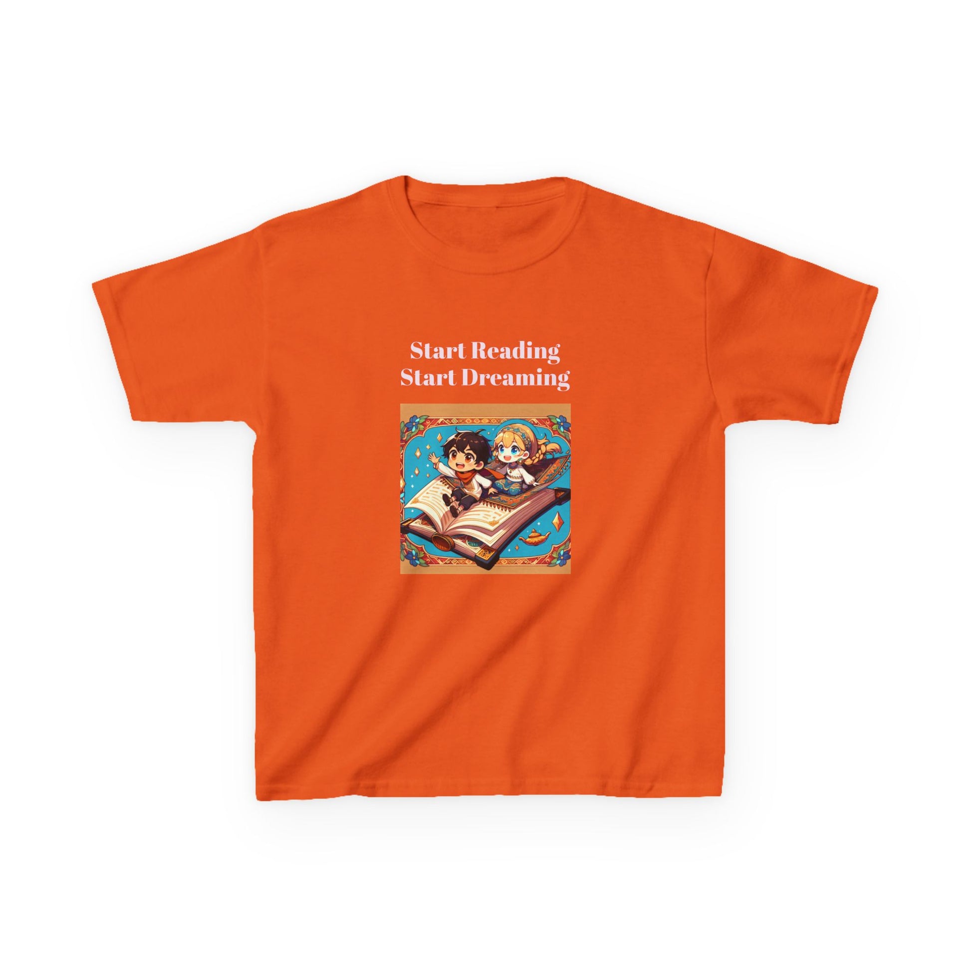 CA- Kids Heavy Cotton Tee - "Start Reading, Start Dreaming" - Fun & Inspirational T-Shirt for Young Readers - The Dreamer's Bookshop.
