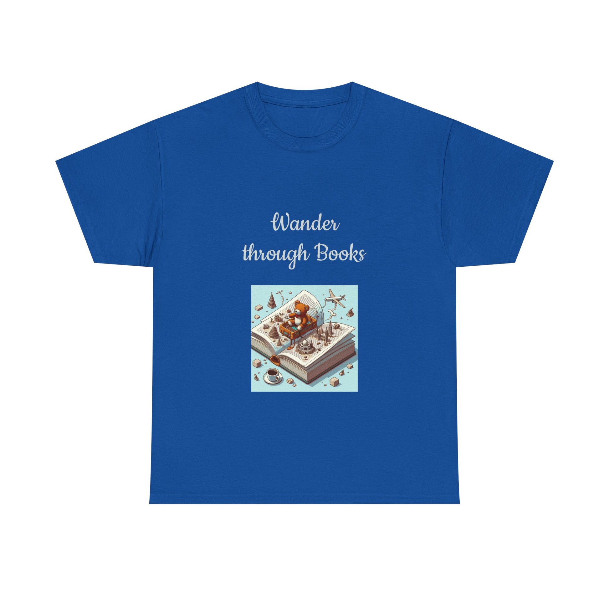 Book Lover's Unisex Heavy Cotton Tee - "Wander" - The Dreamer's Bookshop.