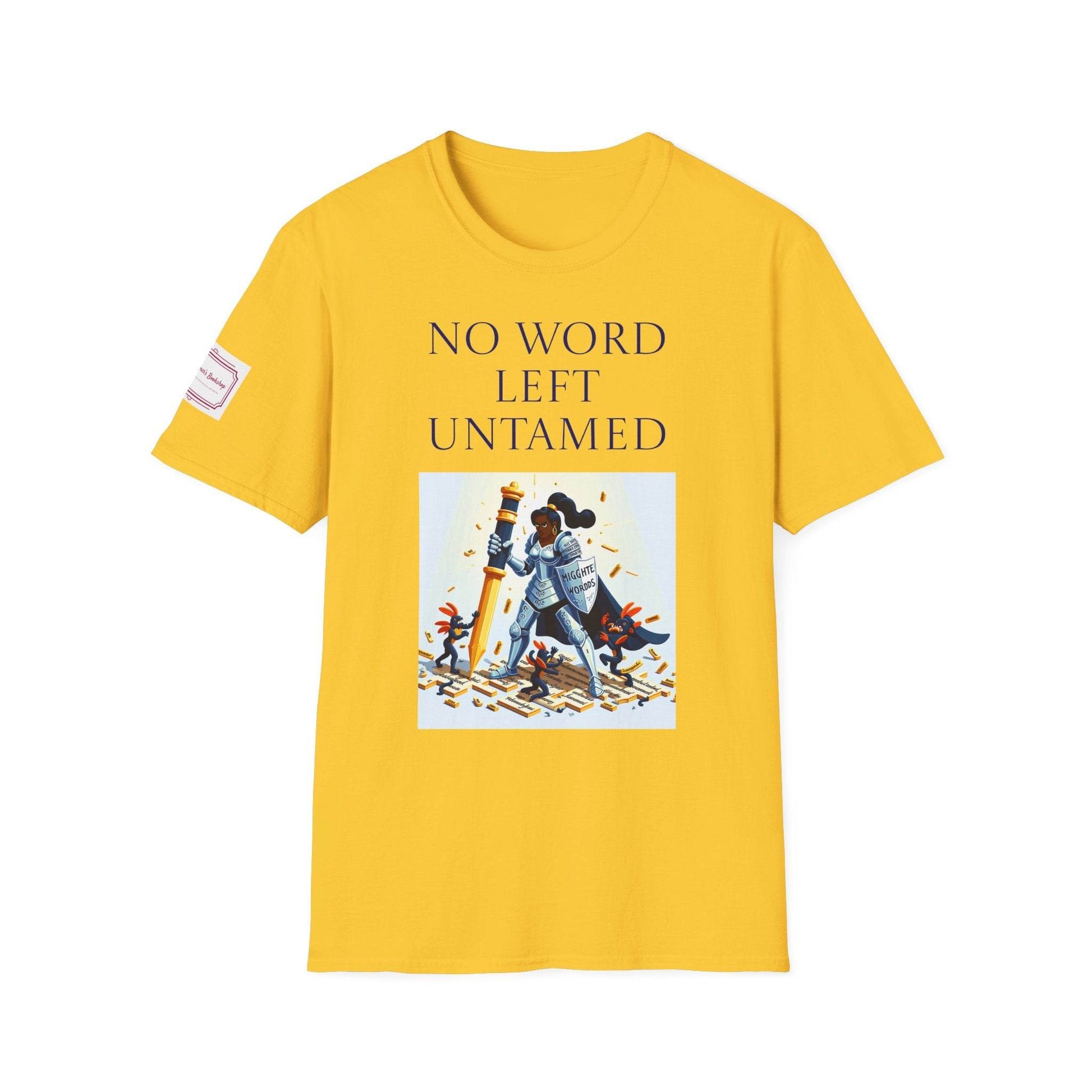 Inspirational Unisex Softstyle T-Shirt - 'No Word' Motivational Design - The Dreamer's Bookshop.