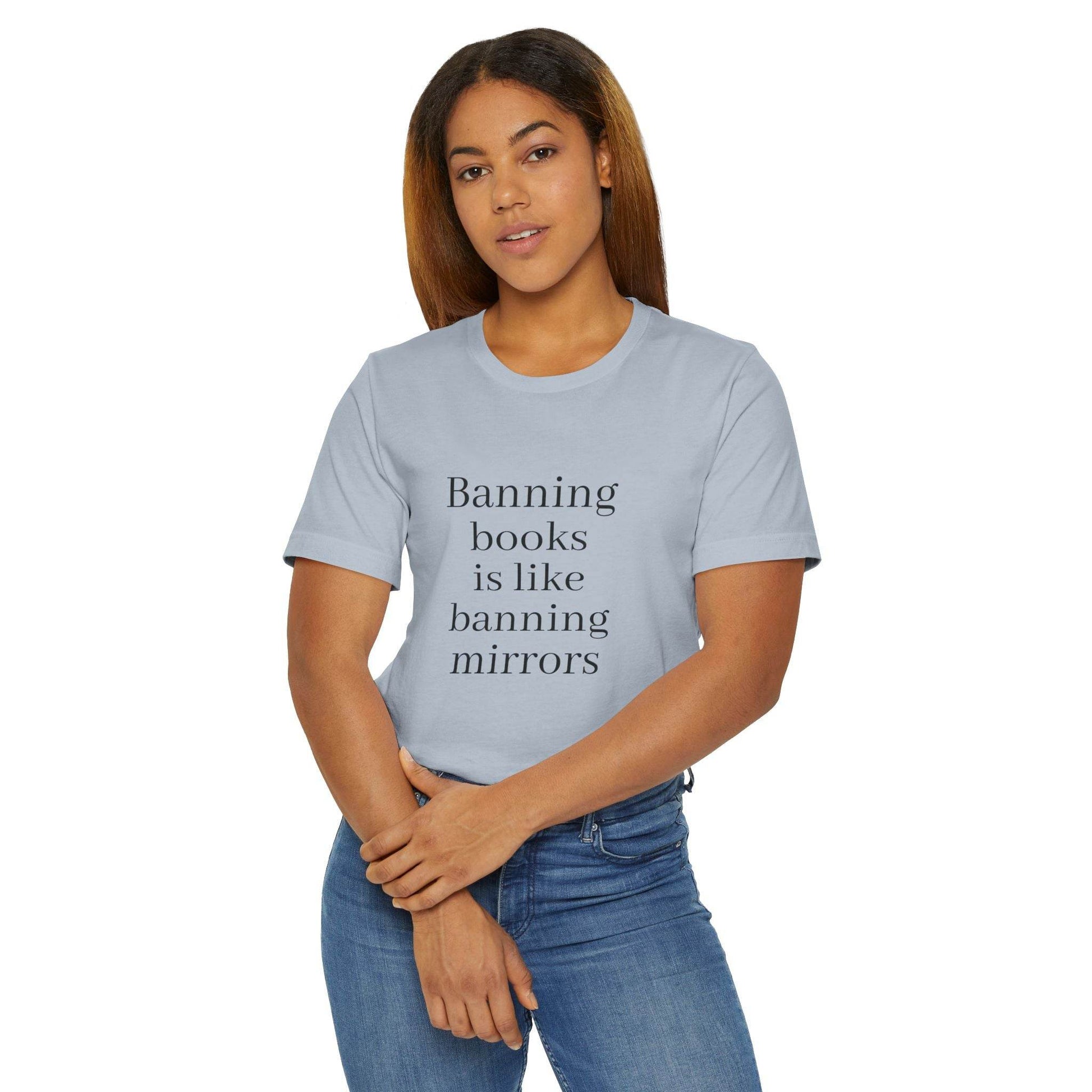 Unisex Jersey T-Shirt - Banning Books Vibe - The Dreamer's Bookshop.