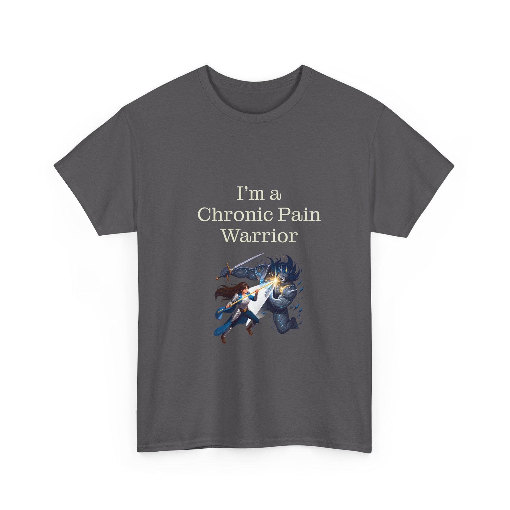 Chronic Pain Warrior Unisex Heavy Cotton Tee - Empowering Apparel for Health Awareness - The Dreamer's Bookshop.
