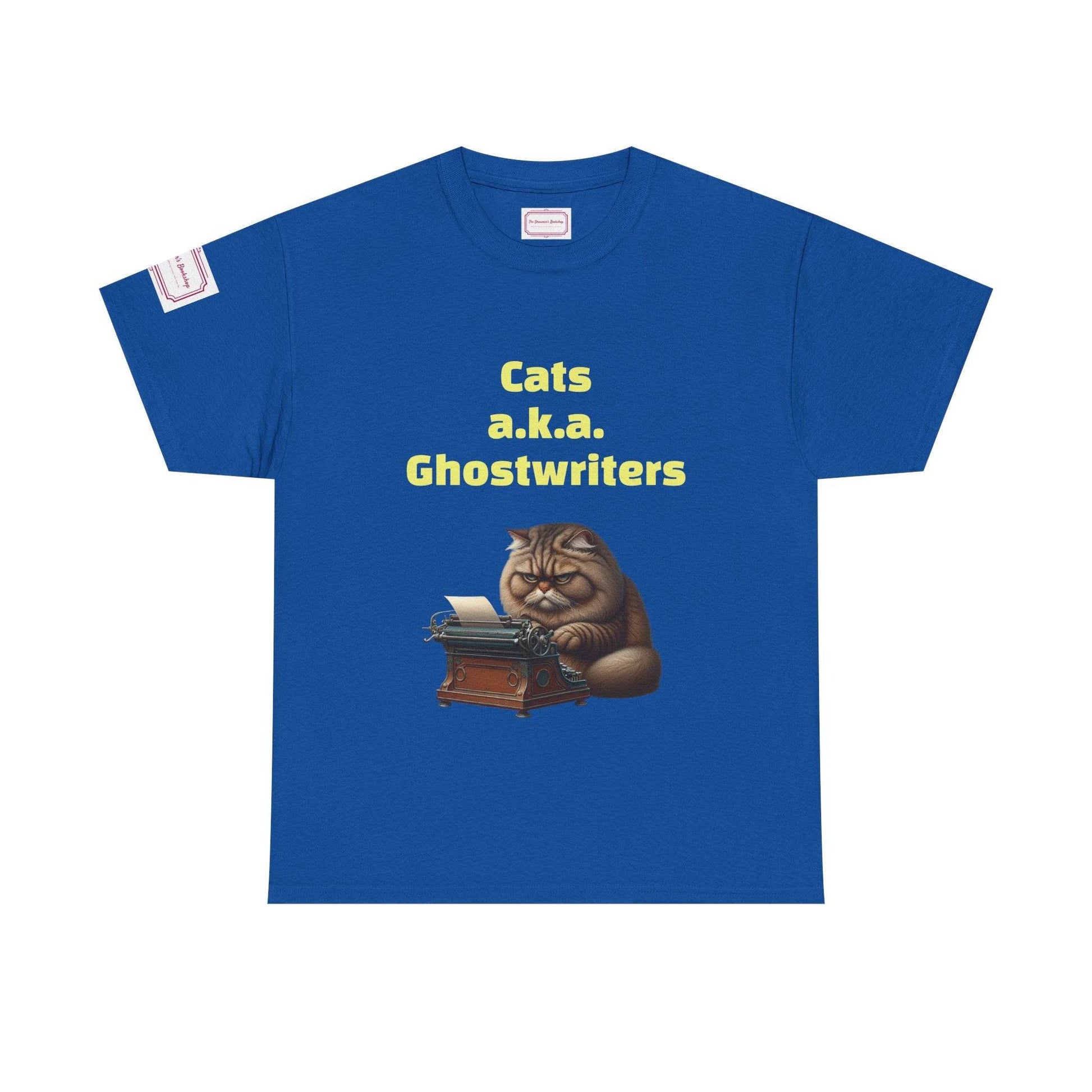 Cats Ghostwriters - Unisex Heavy Cotton Tee - Perfect for Book Lovers - The Dreamer's Bookshop.