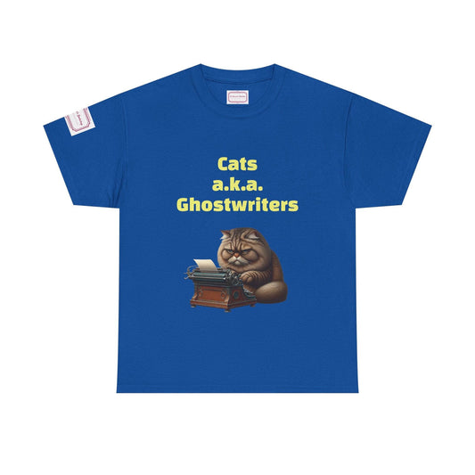 Cats Ghostwriters - Unisex Heavy Cotton Tee - Perfect for Book Lovers - The Dreamer's Bookshop.