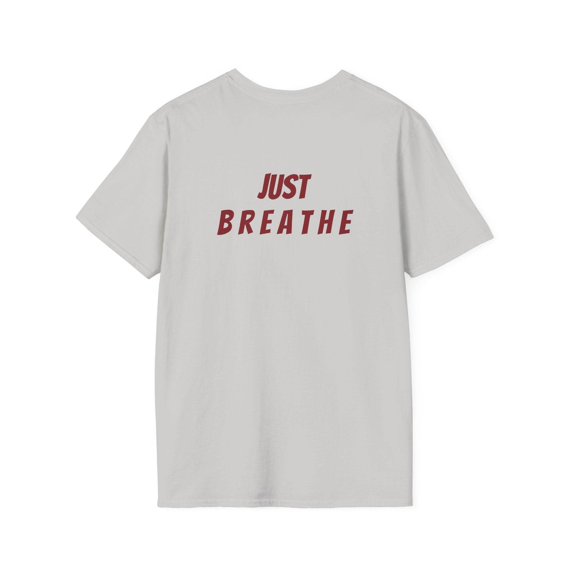 Unisex Softstyle T-Shirt - 'Just Breathe' - The Dreamer's Bookshop.