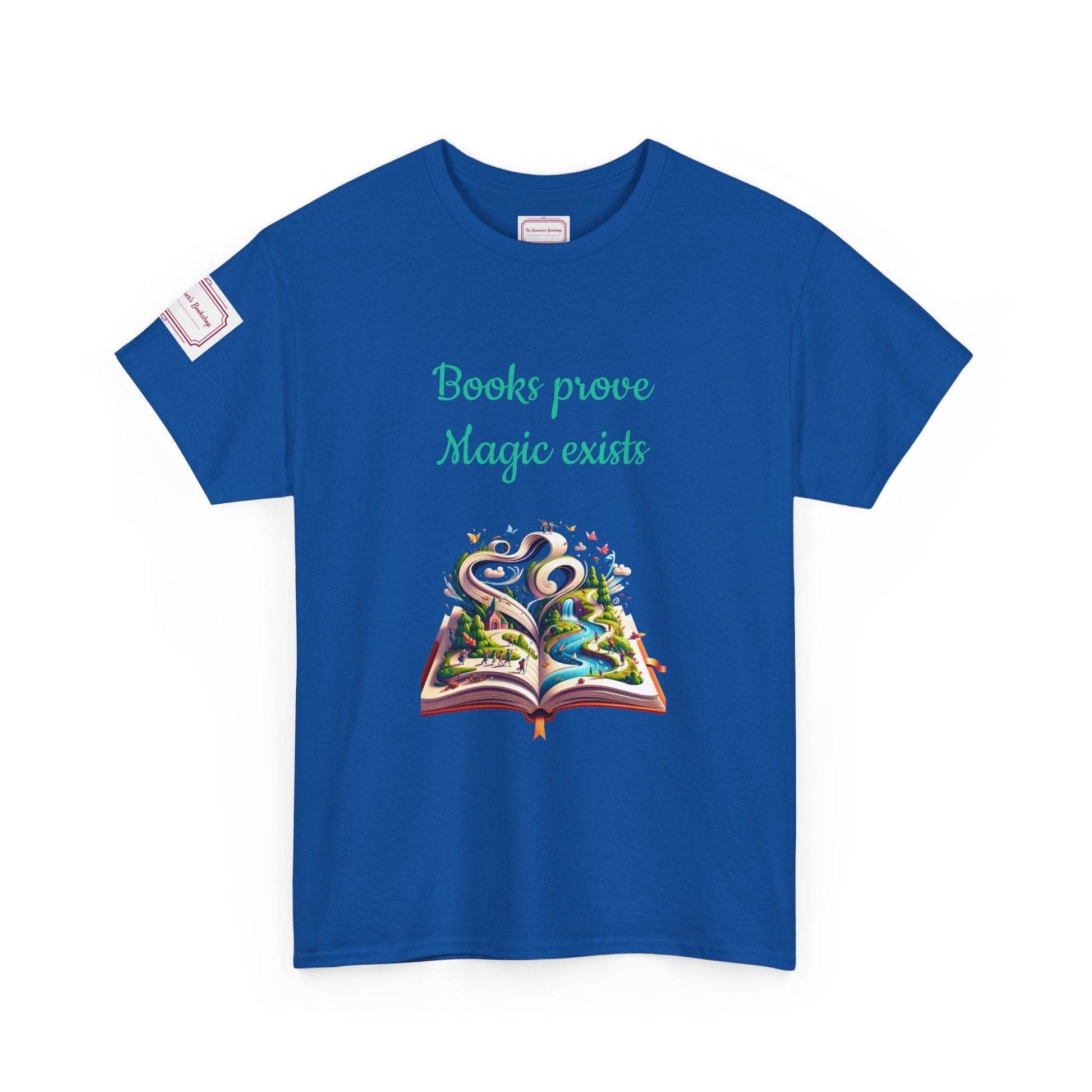 Magic exists - Unisex Heavy Cotton Tee - Perfect for Book Lovers - The Dreamer's Bookshop.