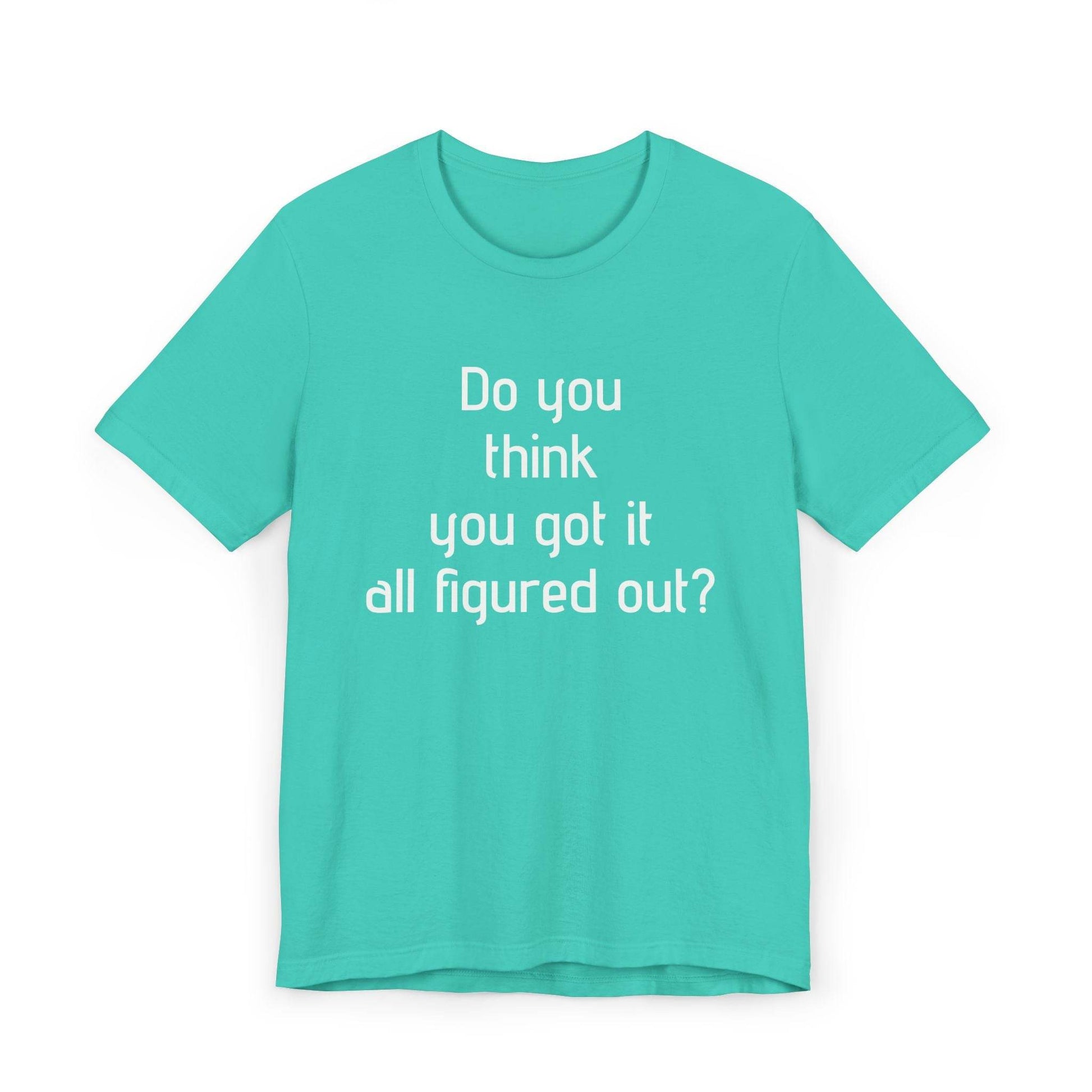 Inspirational Unisex Jersey T-Shirt - Think Again Vibe - The Dreamer's Bookshop.