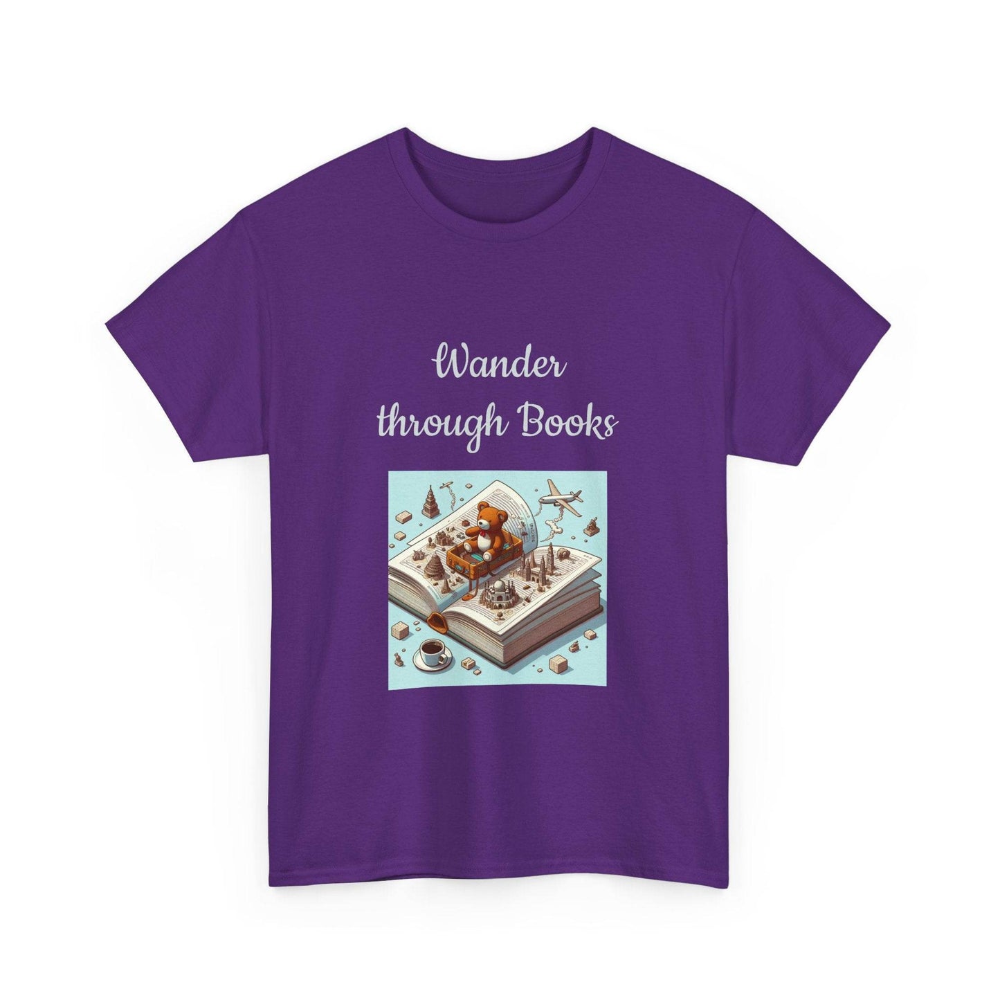 Wander - Unisex Heavy Cotton Tee for Book Lovers - The Dreamer's Bookshop.