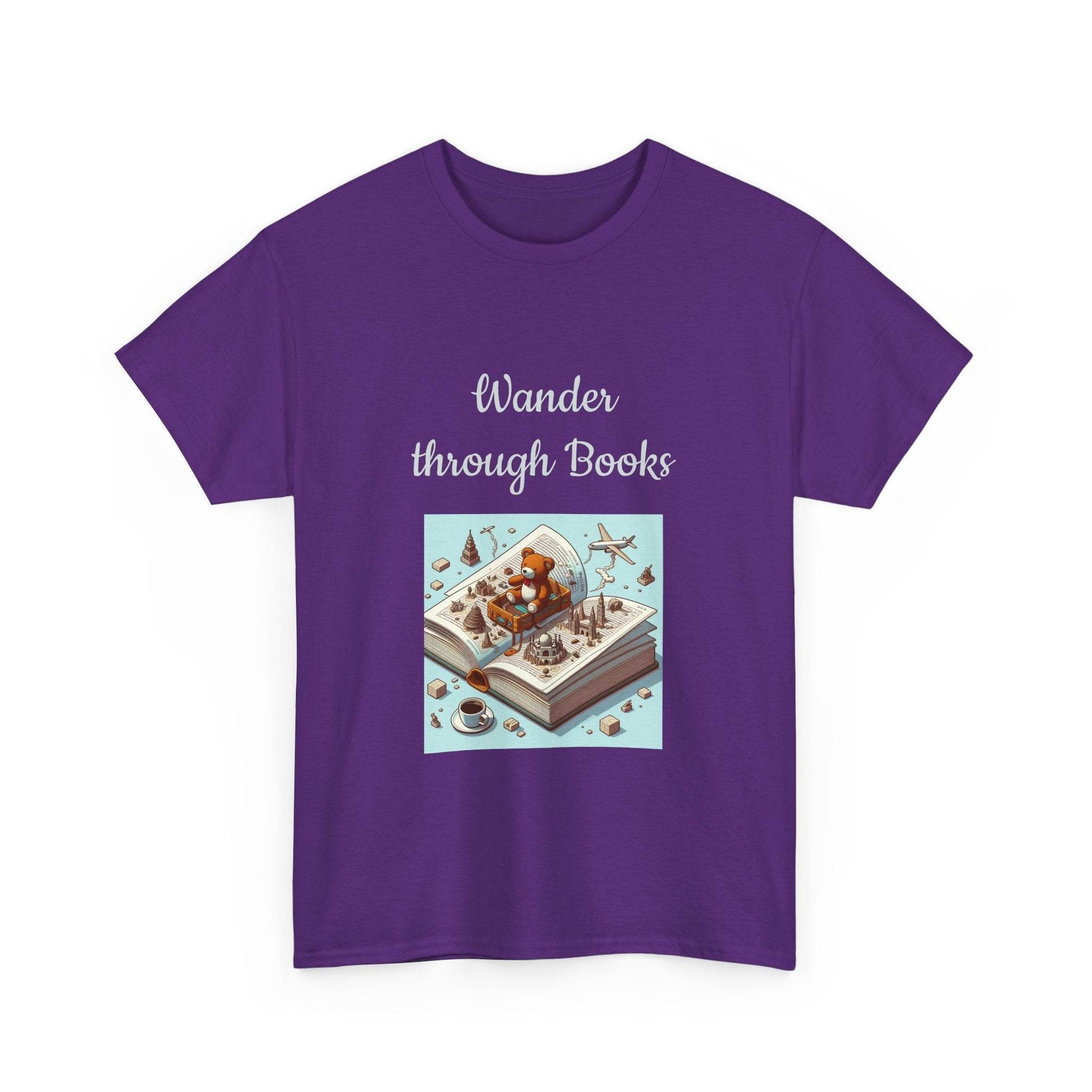 Wander - Unisex Heavy Cotton Tee for Book Lovers - The Dreamer's Bookshop.